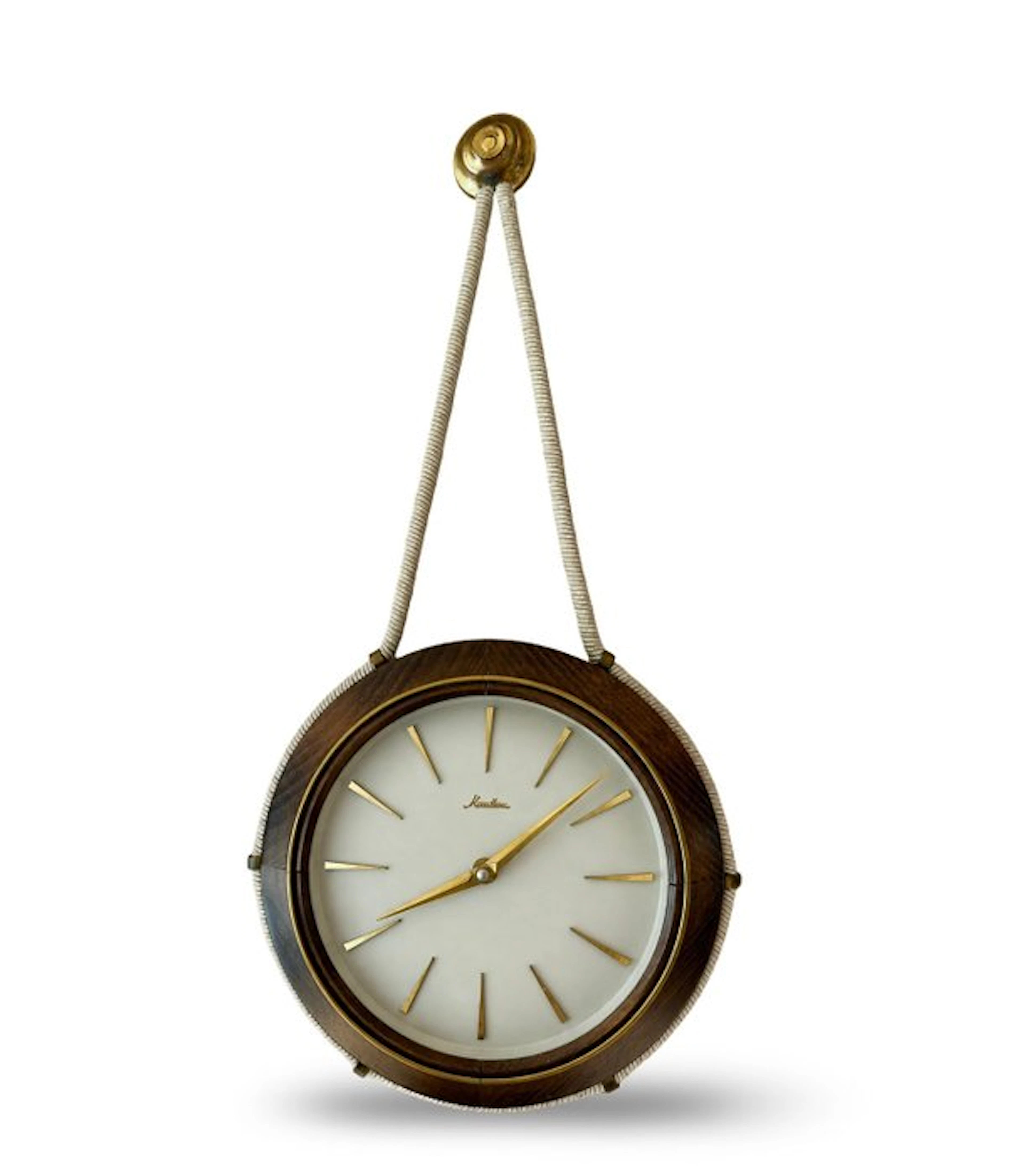 Wall clock - Mauthe Mid-century modern Hardwood - 1955-1965