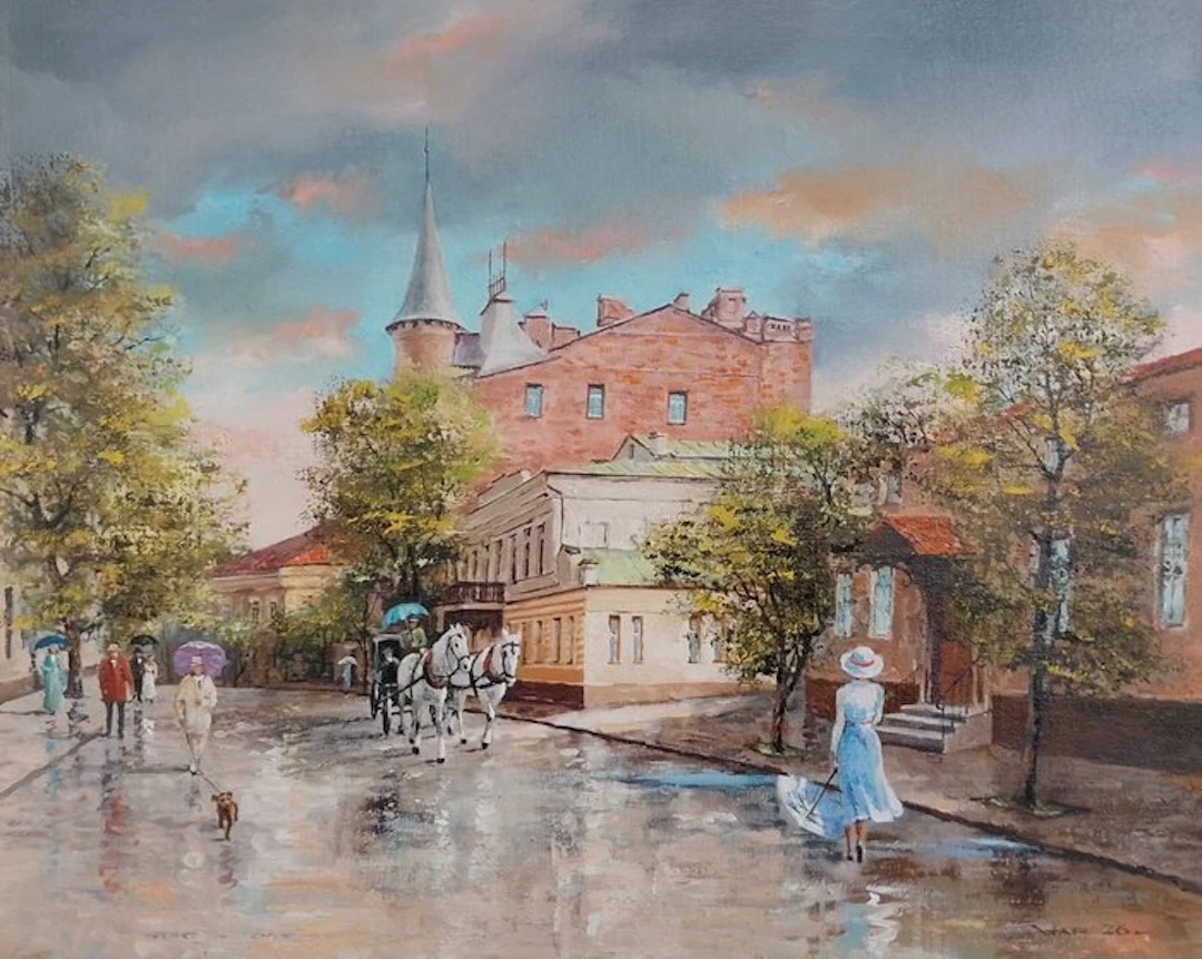 Tarasenko Vladimir (XX-XXI) - Cityscape after rain