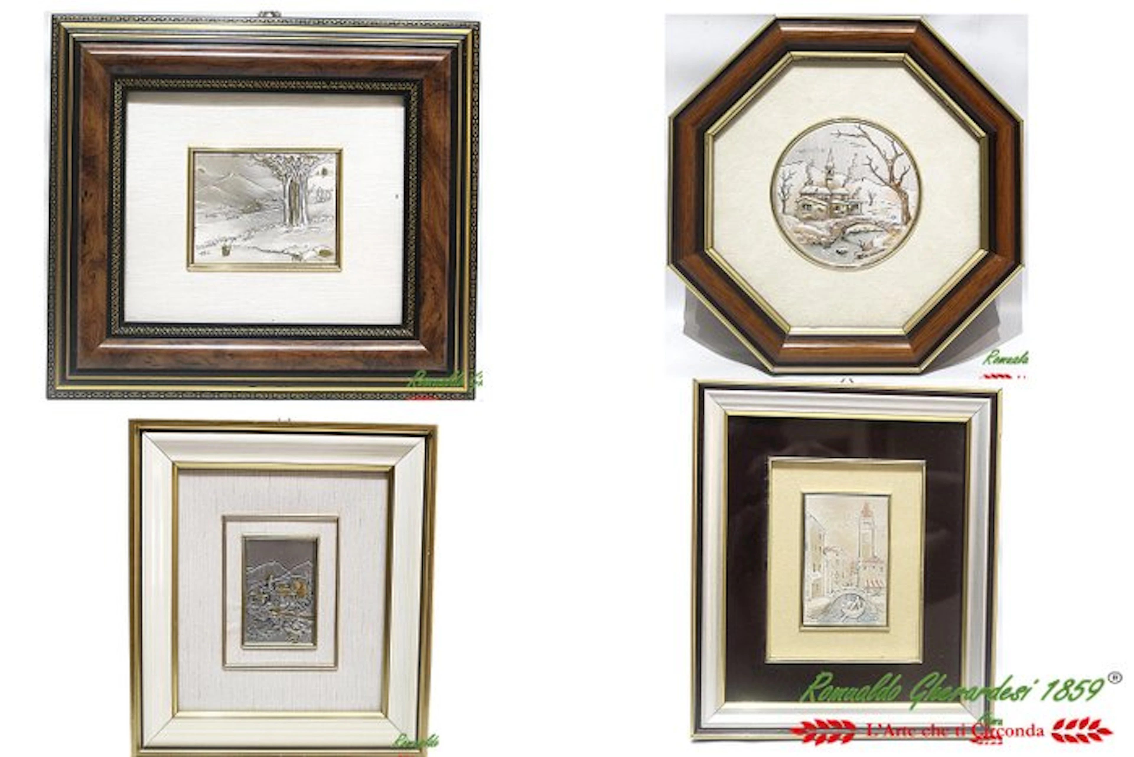 Wall decoration (4) - Quadri a bassorilievo su lastra...