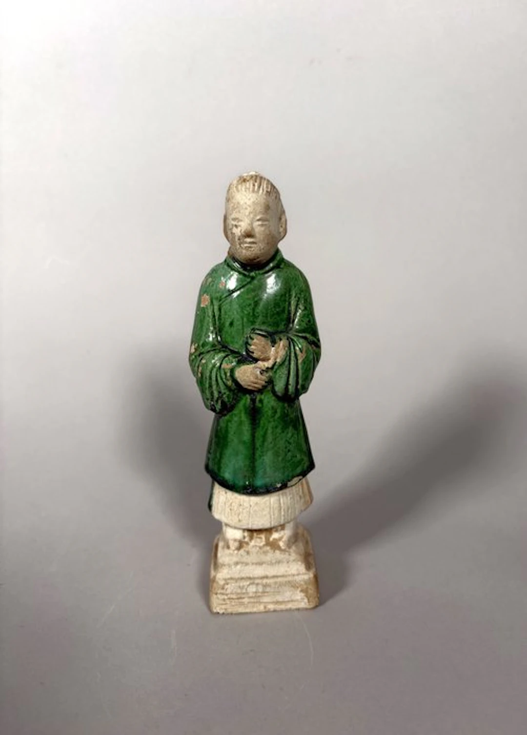 Ancient Chinese, Ming dynasty Terracotta Servant Mingqi - 17.5 cm