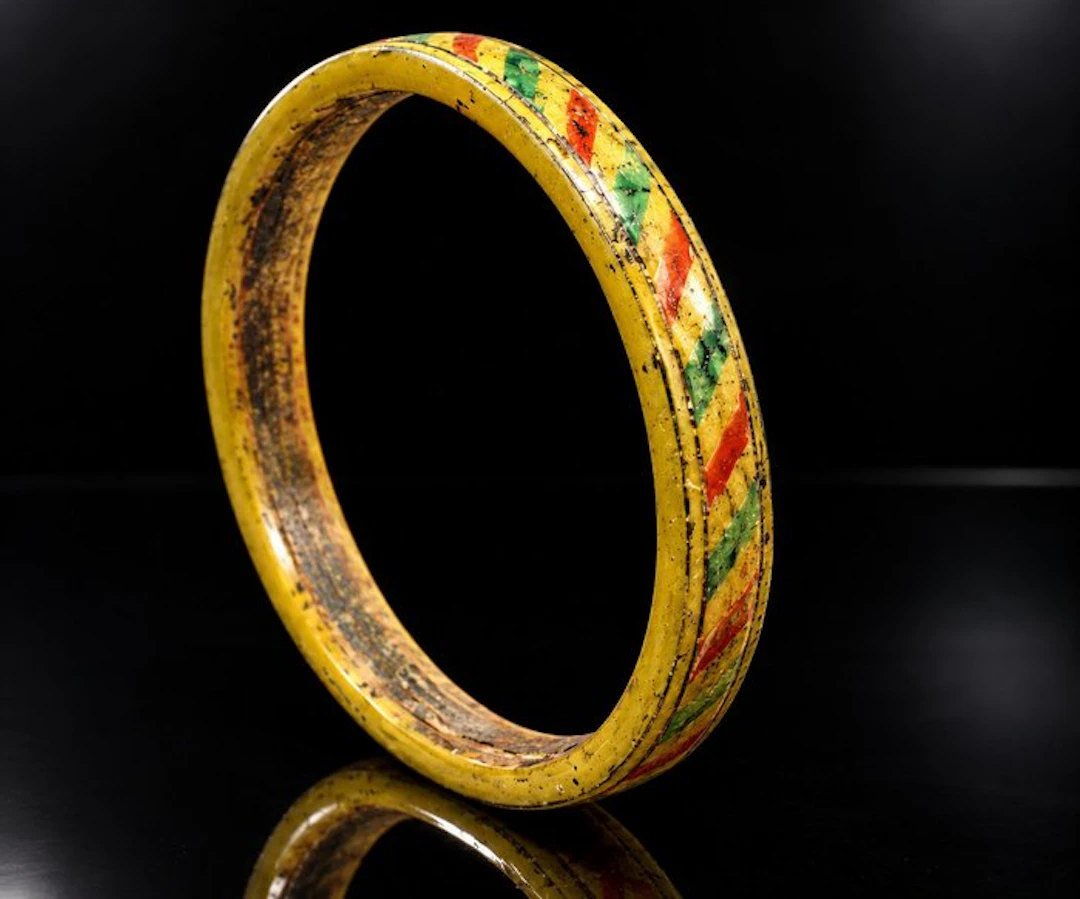 Achaemenid Glass “The Rainbow Bangle” — Ancient...