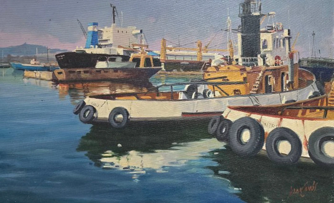 Joan Canós (1928) - Reflejos portuarios