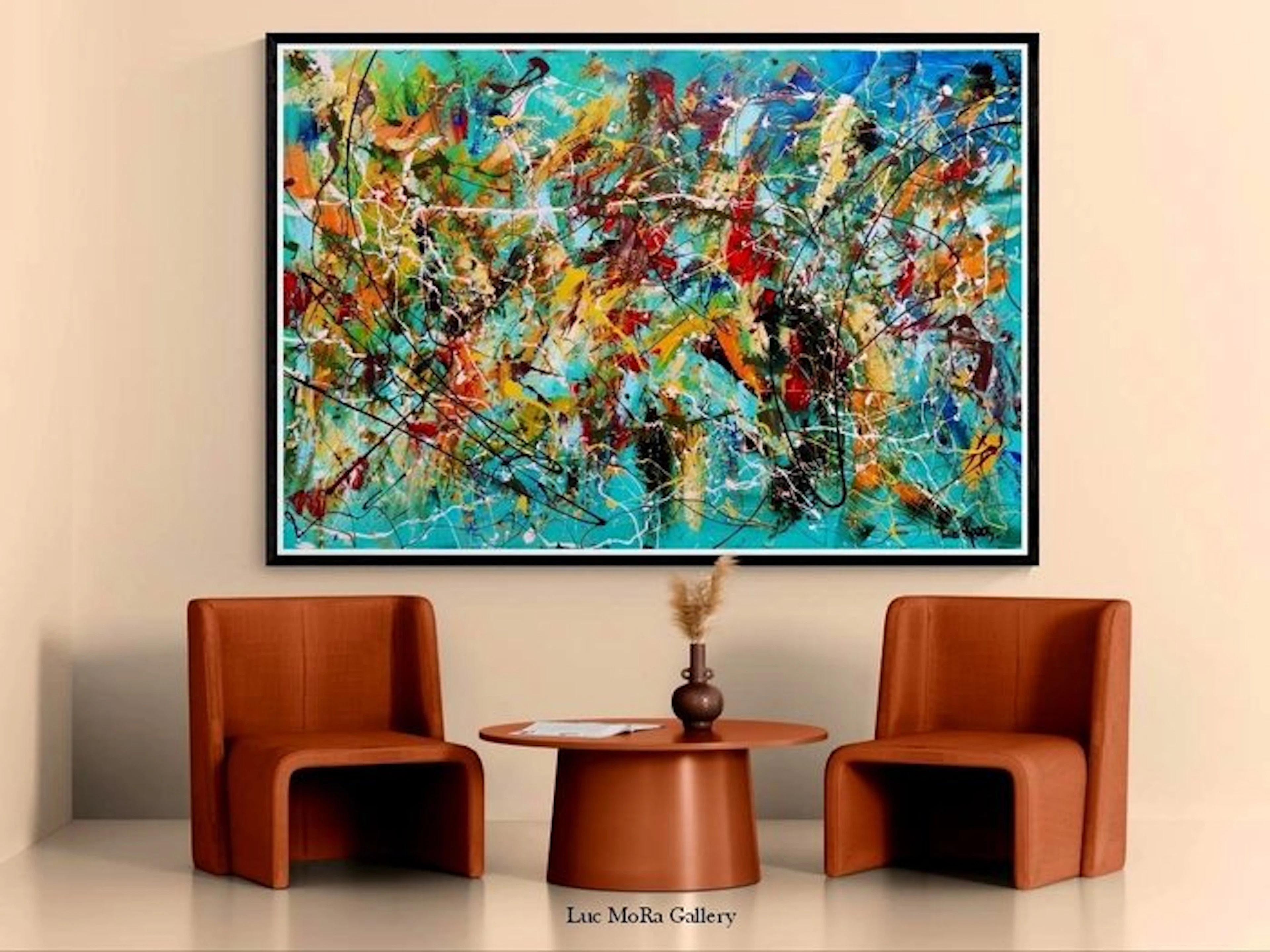 Luc Mora - Turquoise en rupture - XXL