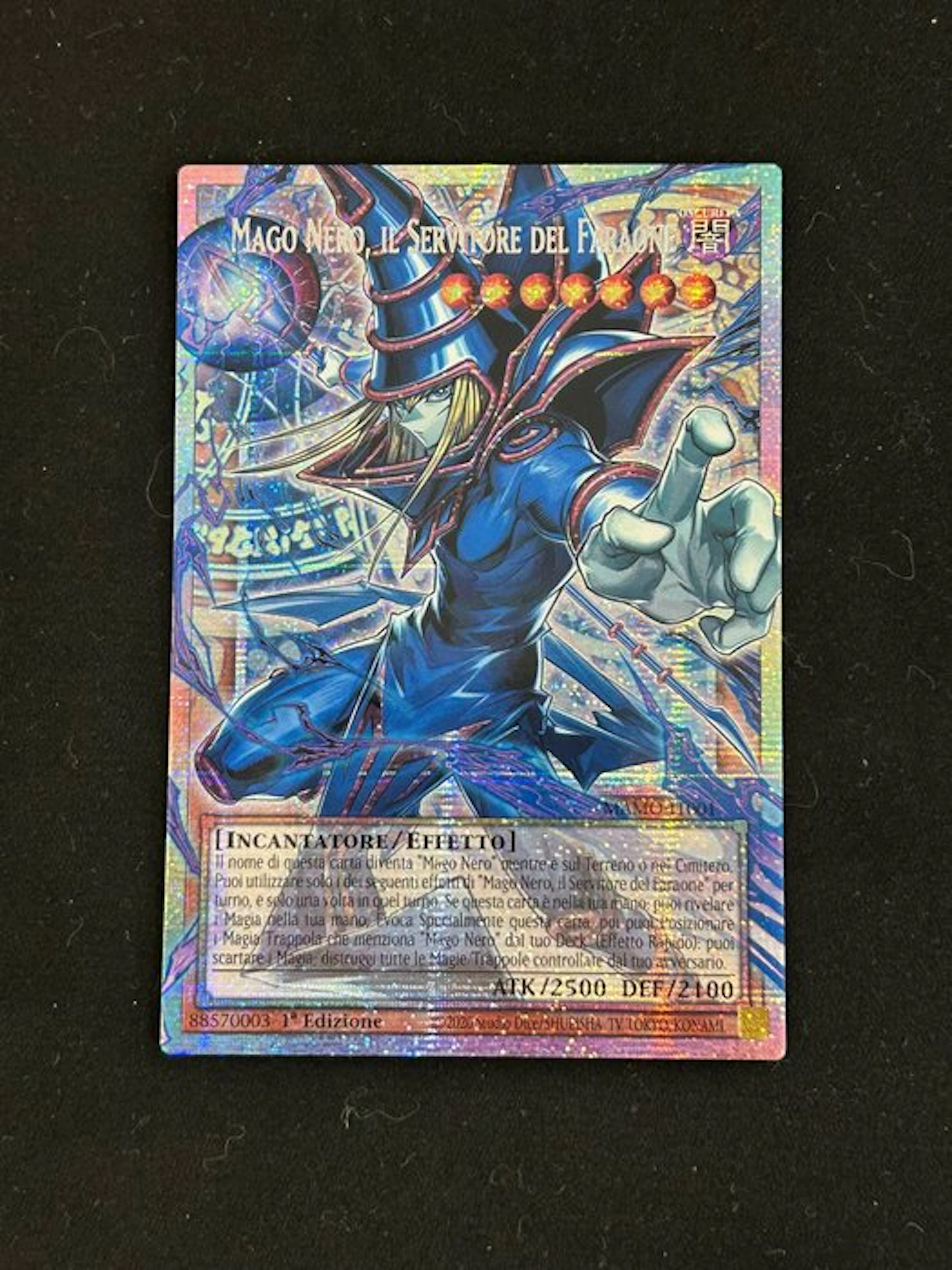 Konami Card - Yu-Gi-Oh! - Mago Nero 88570003 Foil, First edition, Alternate art