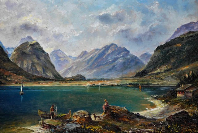 Francisco Sánchez Manso (1935) - Le Lac des montagnes