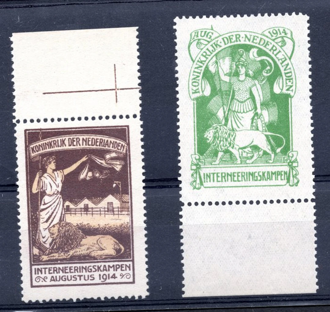 Netherlands 1916 - Internment stamps (no minimum price)...
