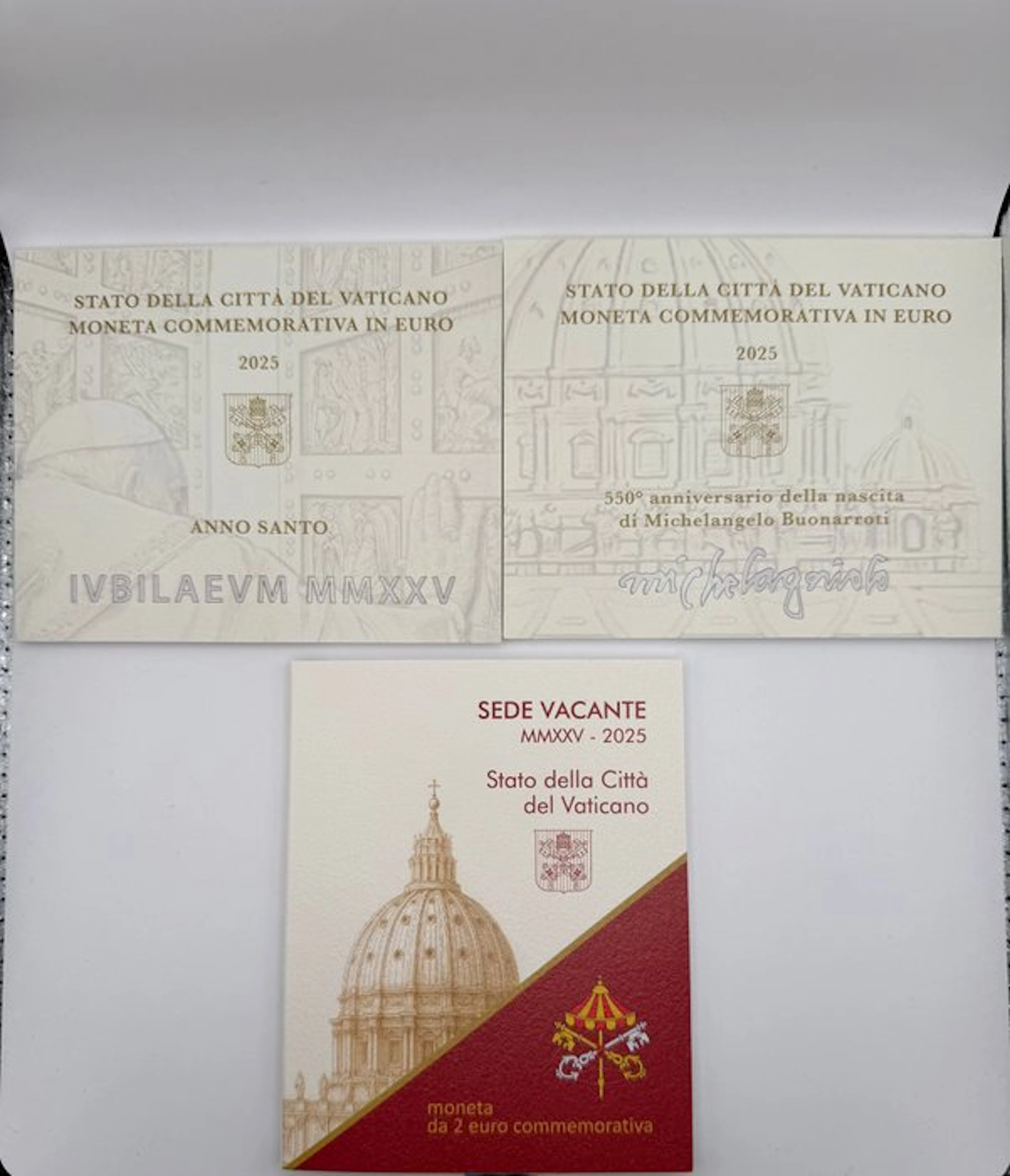 Vatican. 2 Euro 2025 (3 coins) (No reserve price)