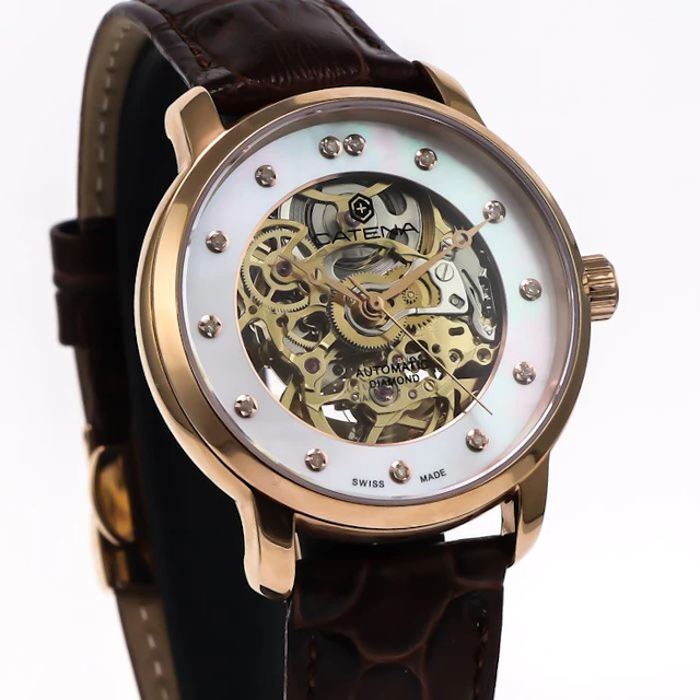 Catena - Skeleton Diamond Automatic Swiss Watch...