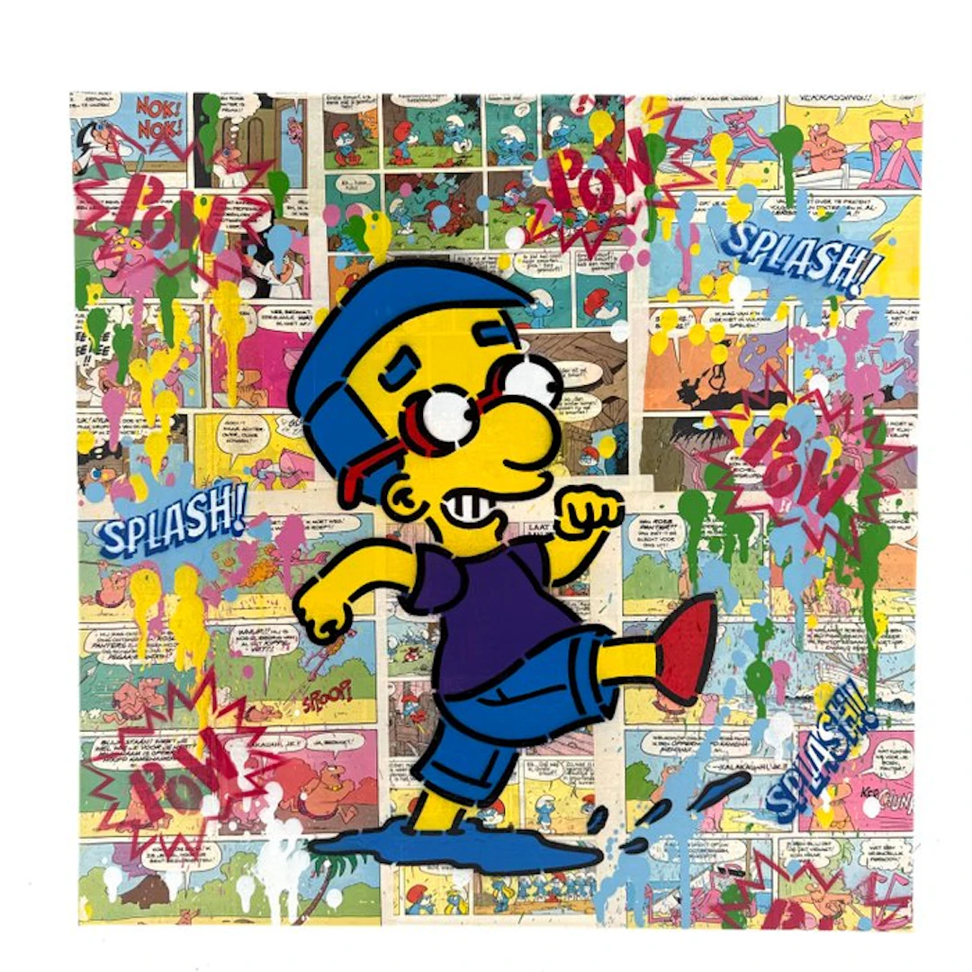 Koen Betjes (1992) - Milhouse Simpsons x PinkPanther x Comics (canvas)