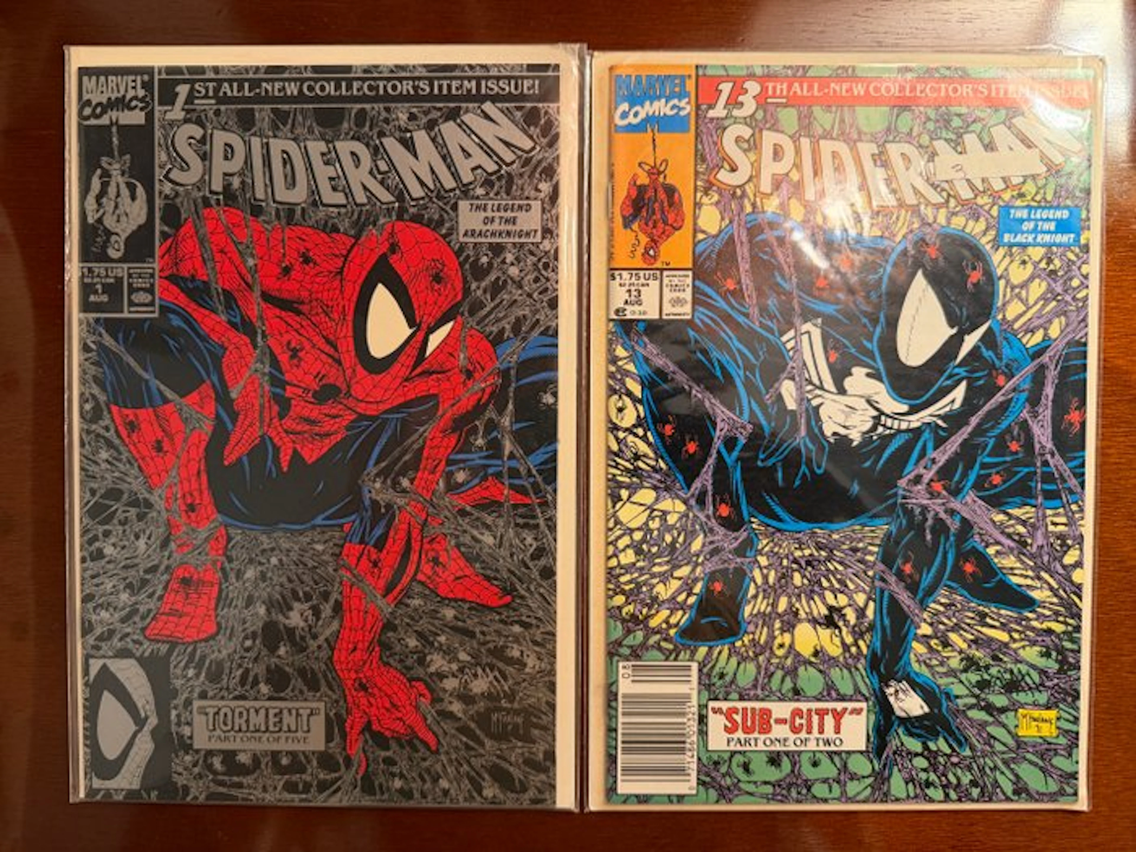 Spider-Man 1 / 13 - Spider-Man - 2 Variant cover, Comic - 1990/1991