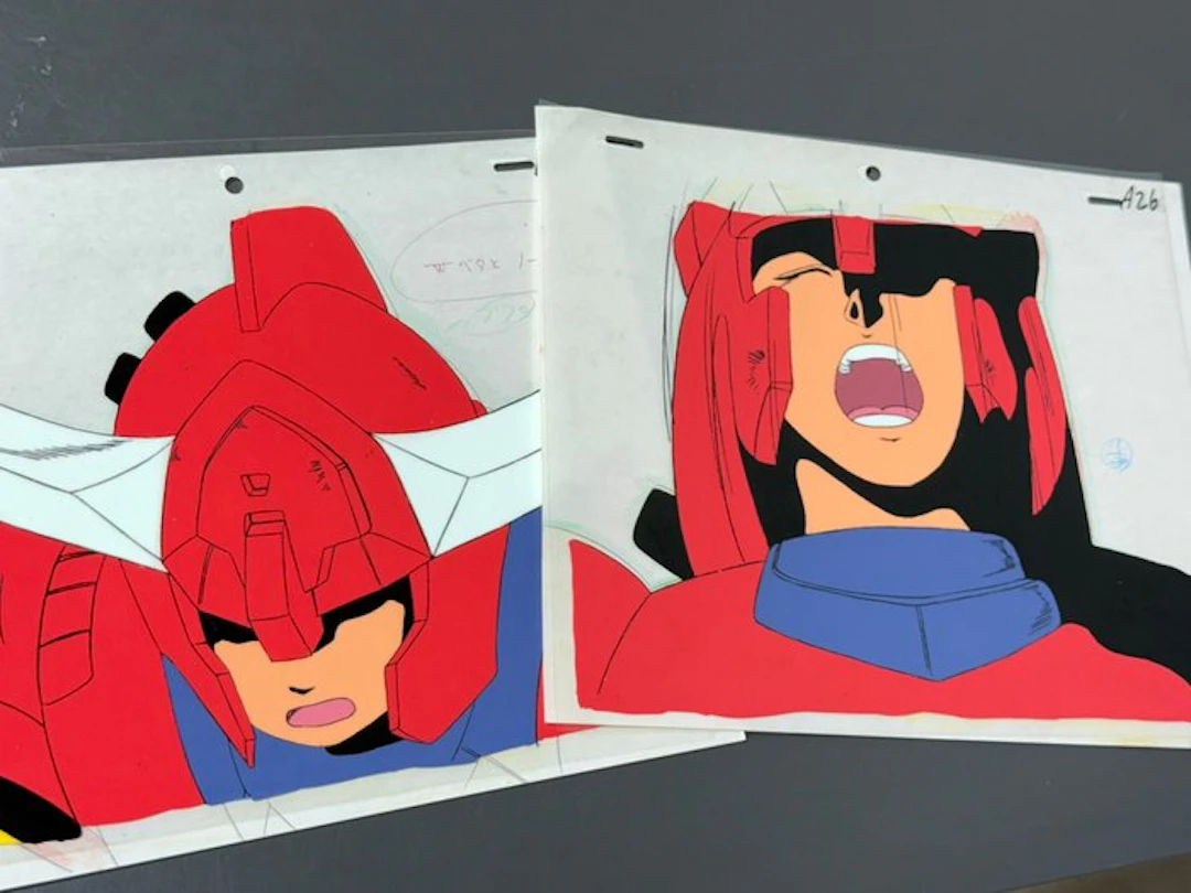 Nippon Sunrise - 2 x Original animation cels of Ryo...