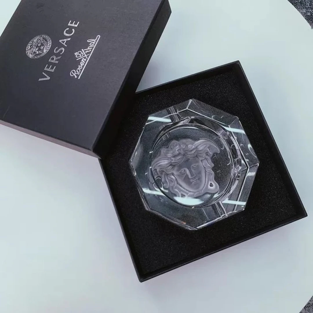 Rosenthal - Ashtray - Versace x Rosenthal Medusa Crystal Ashtray - Glass