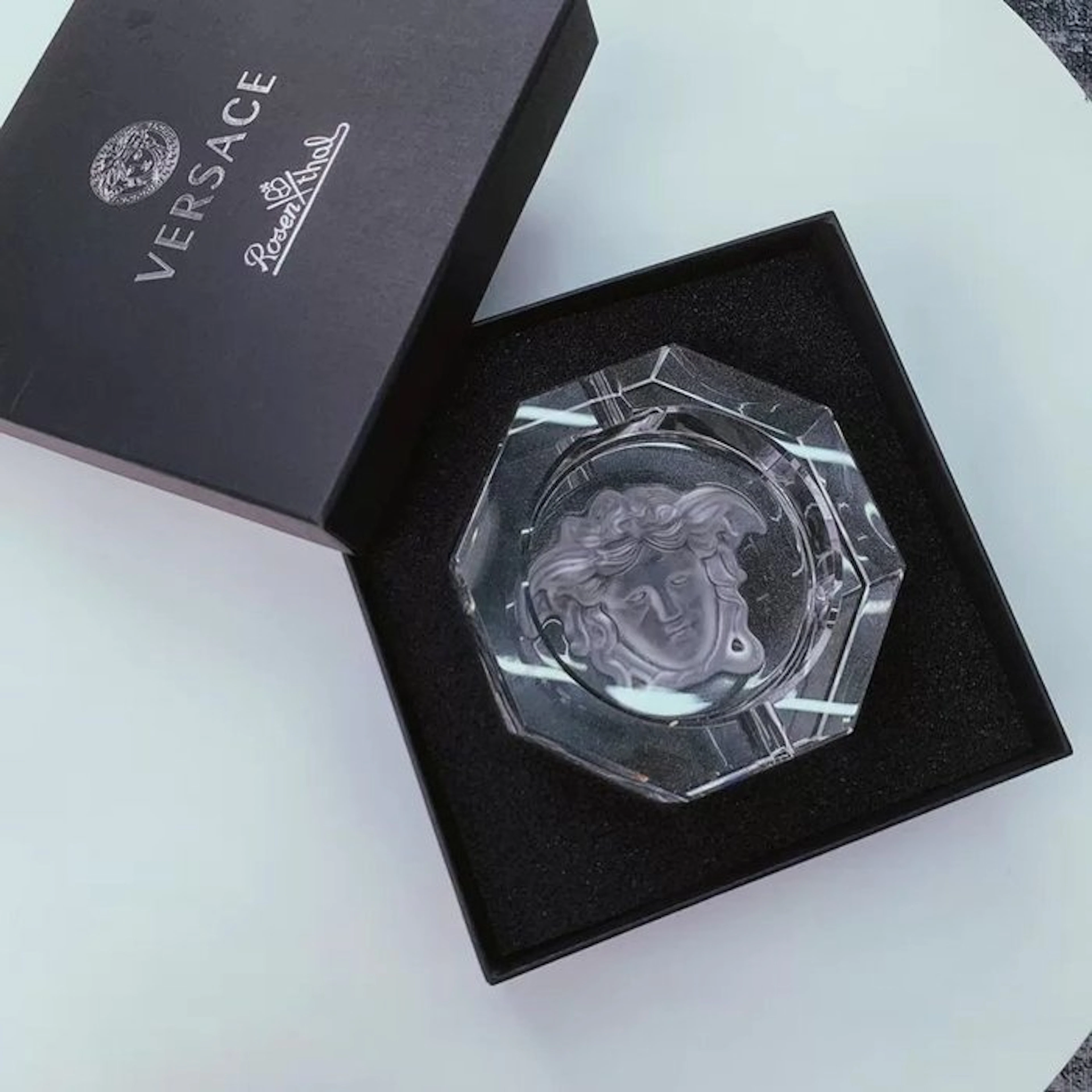 Rosenthal - Ashtray - Versace x Rosenthal Medusa Crystal Ashtray - Glass