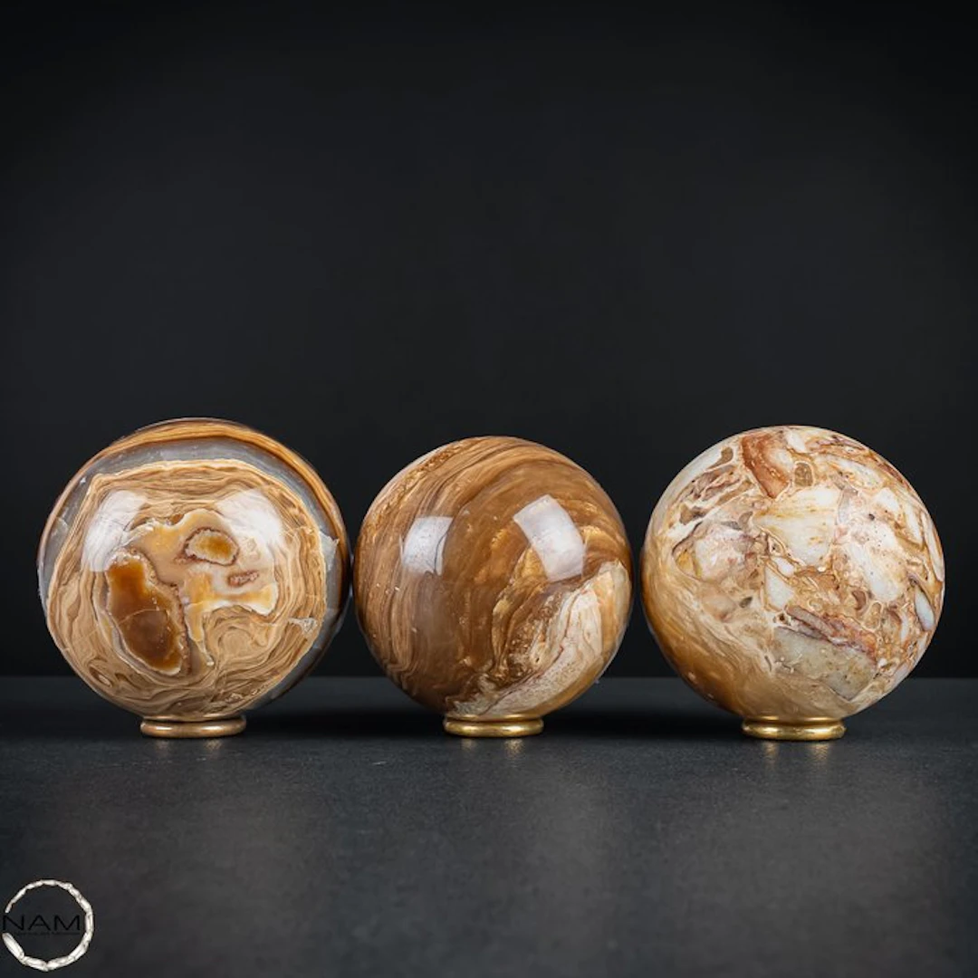 Exclusive aragonite sphere set from Peru – Natural...