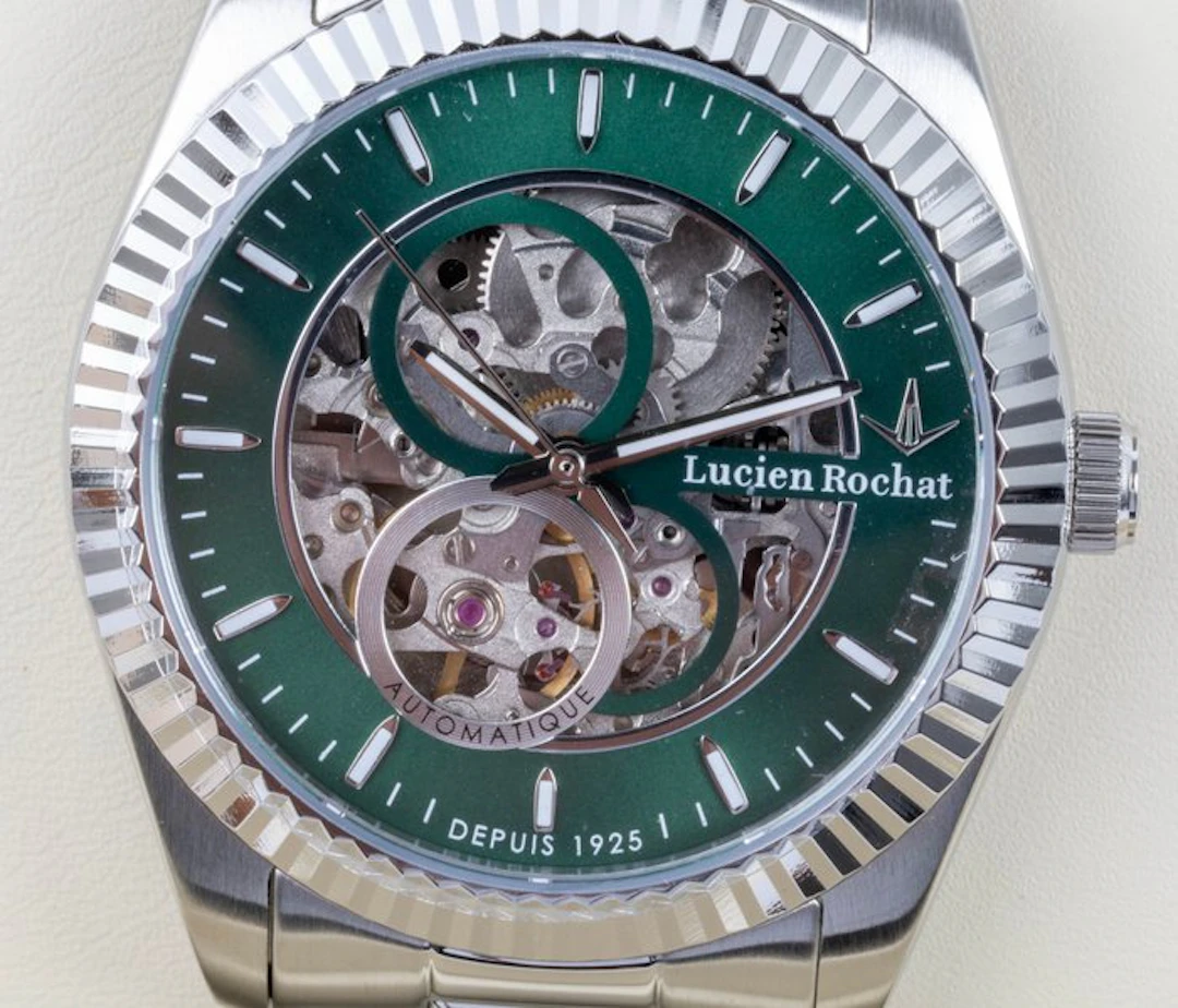 Lucien Rochat - BIENNE - Skeleton - Automatic - Green...