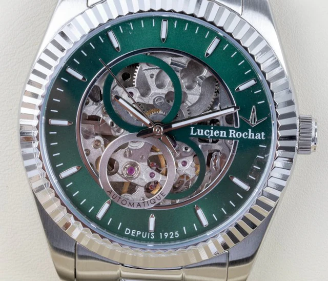 Lucien Rochat - BIENNE - Skeleton - Automatic - Green...