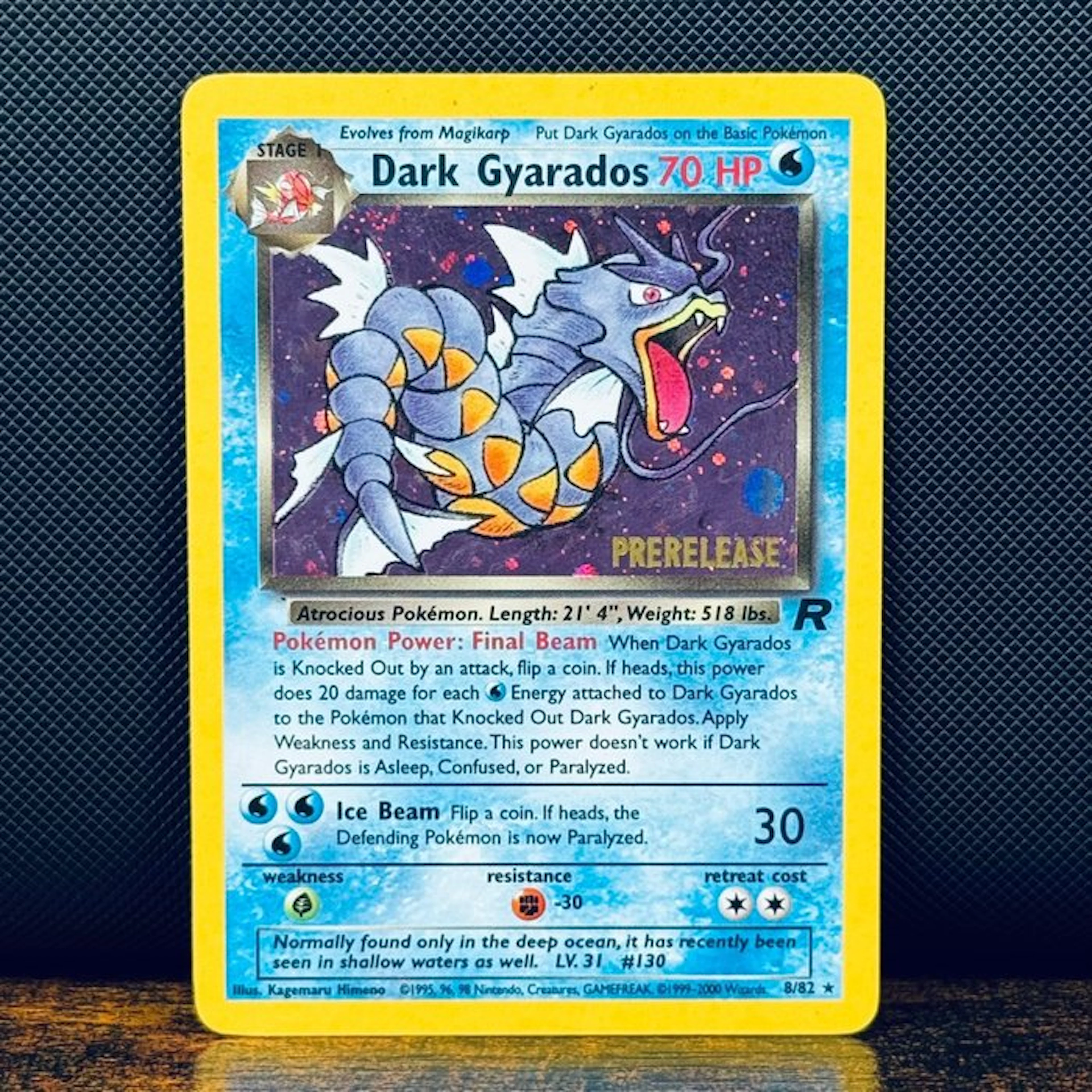 Pokémon Card - Dark Gyarados Prerelease Holo 25 – Pokémon