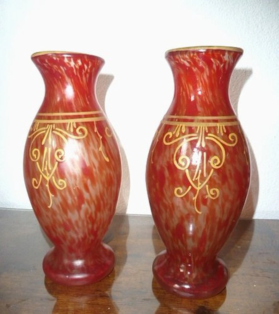 François-Théodore Legras - Vase (2) - Beaugency - Marbled...
