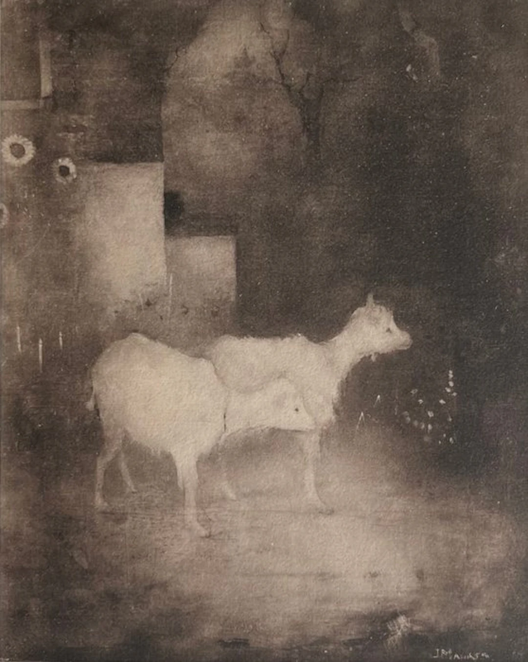 Jan Mankes (1889-1920) - Twee geitjes in Bosch