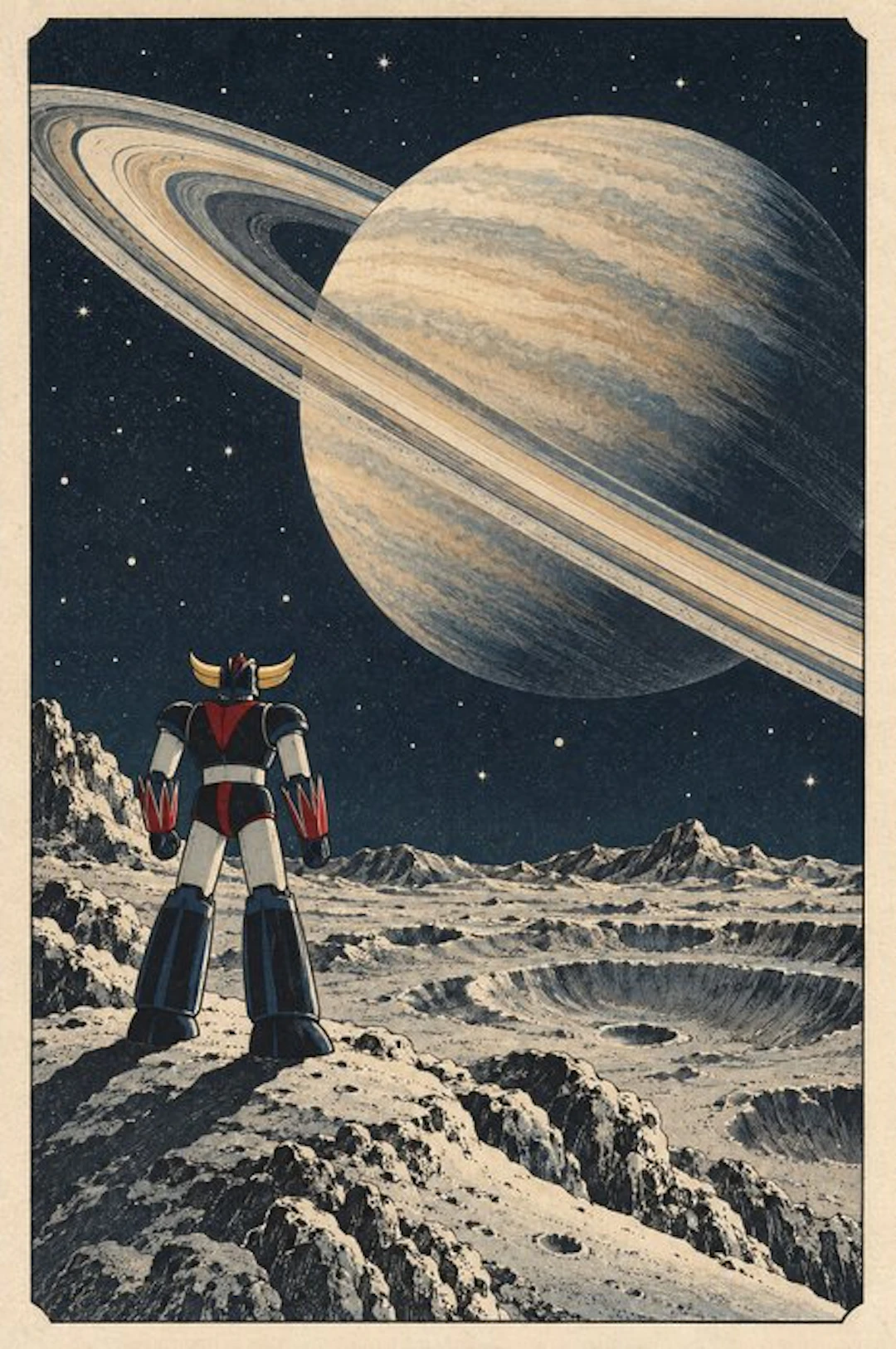 MEDSAN - Grendizer Facing Saturn (土星を望むグレンダイザー) - UNIQUE WORK