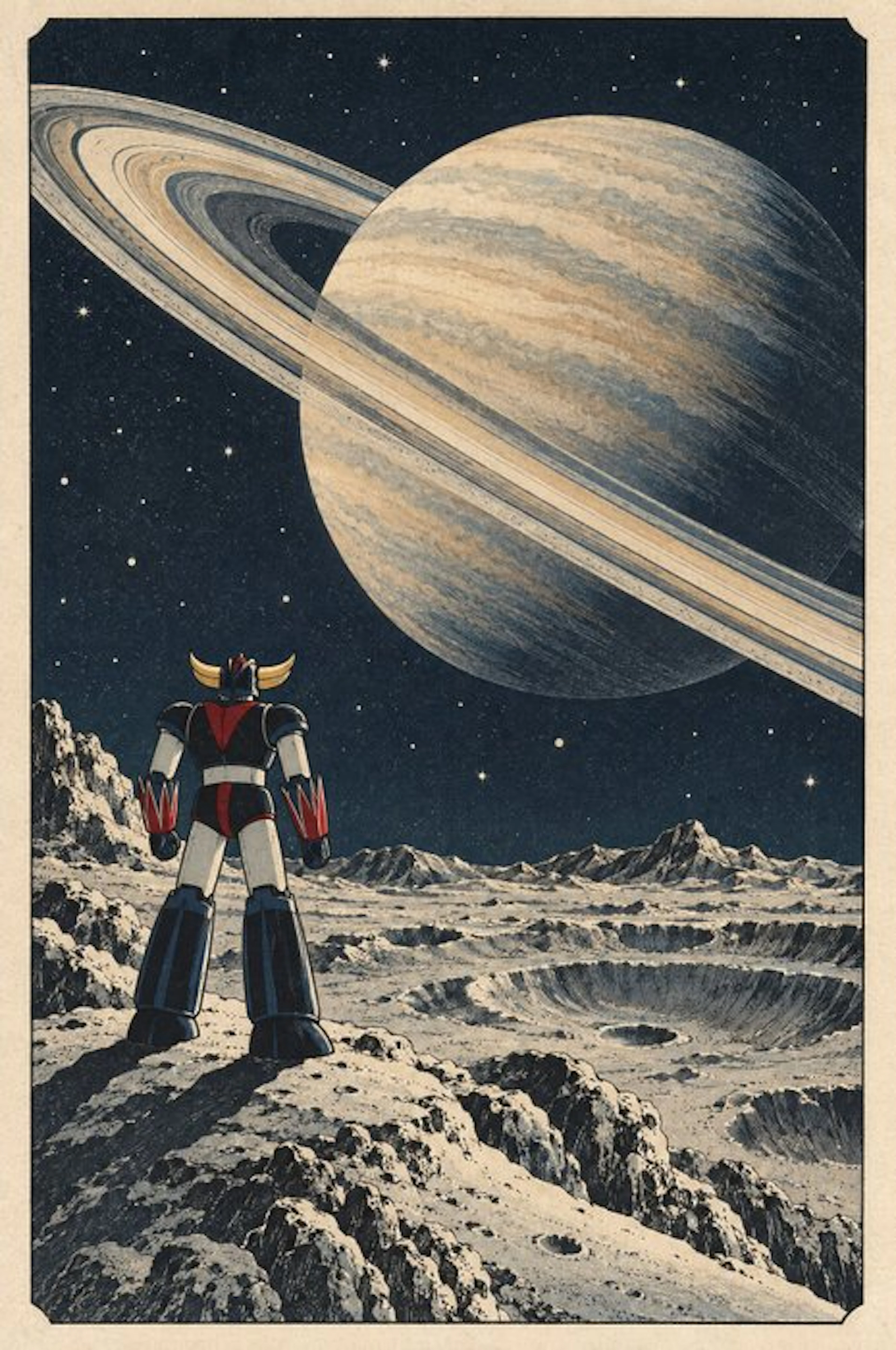 MEDSAN - Grendizer Facing Saturn (土星を望むグレンダイザー) - UNIQUE WORK