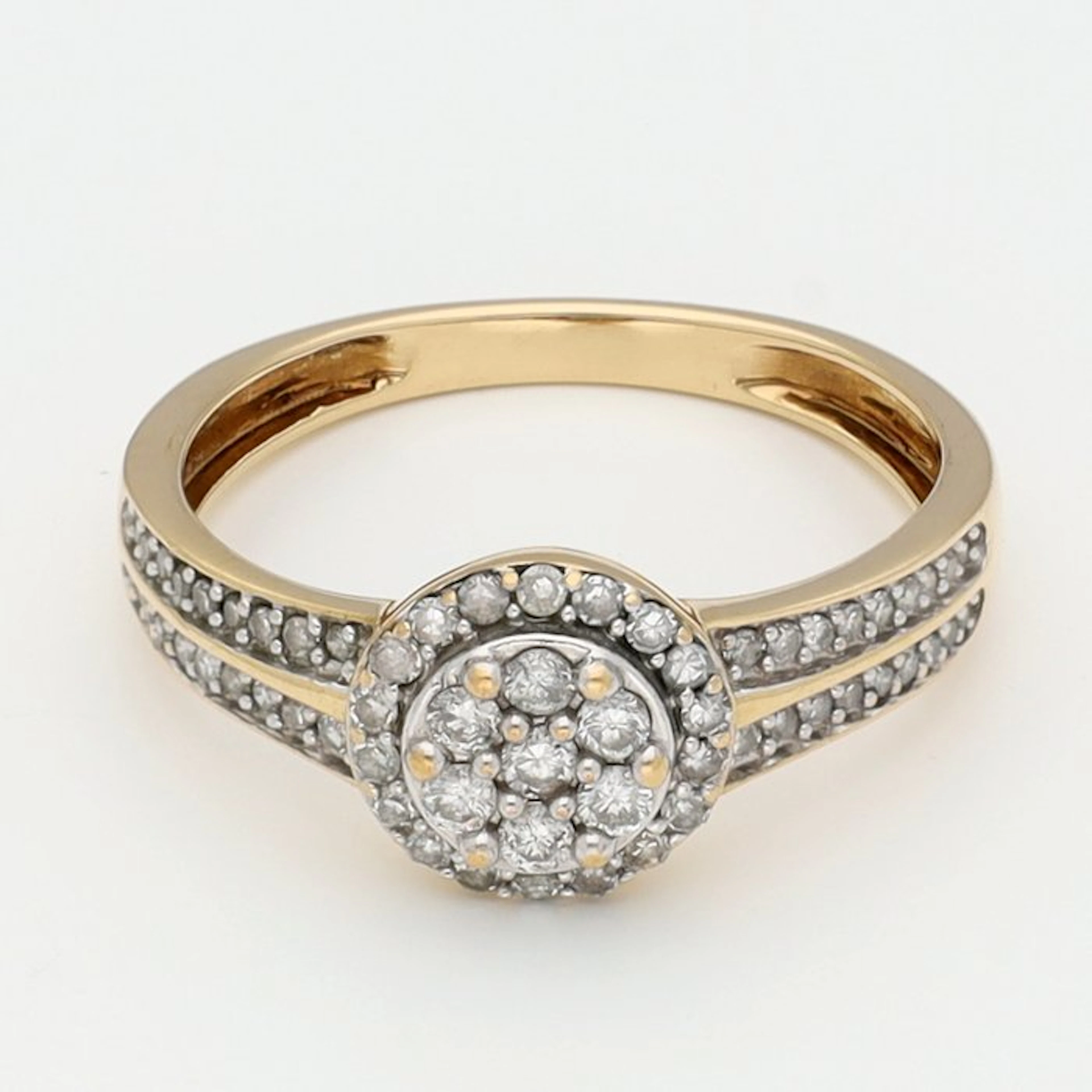 Ring - 18 kt. Yellow gold Diamond (Natural)