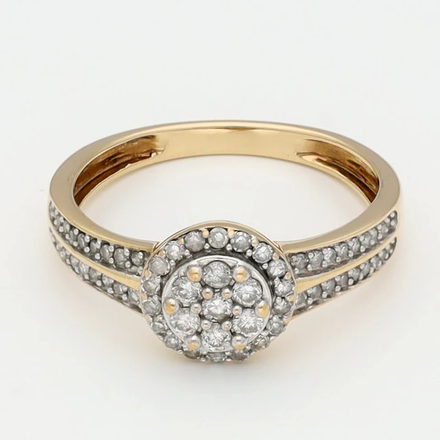 Ring - 18 kt. Yellow gold Diamond (Natural)