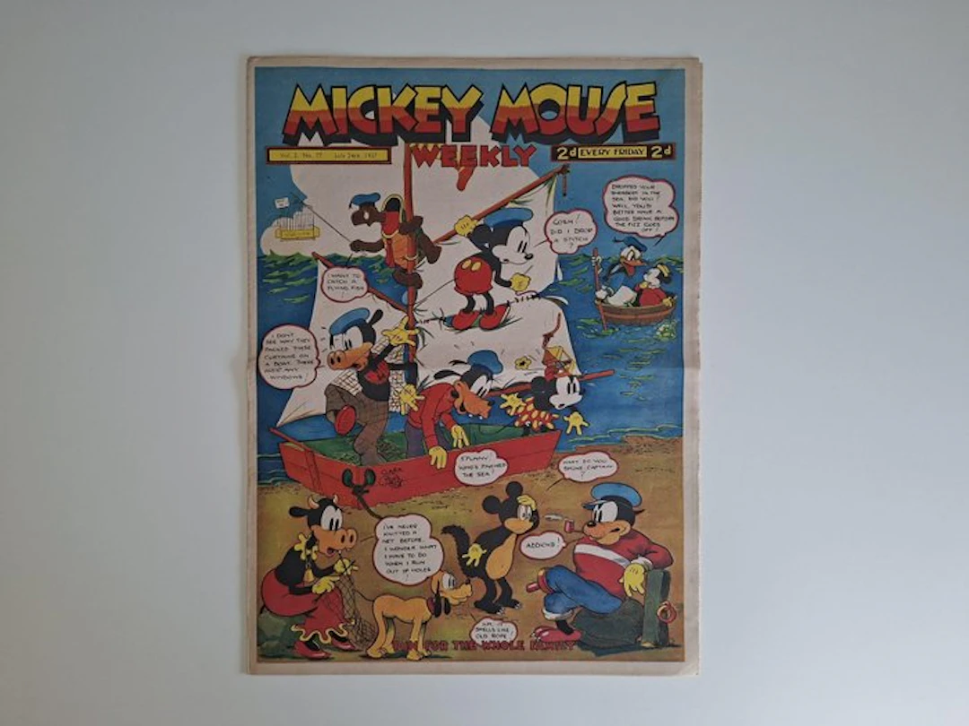 Mickey Mouse Vol 2. - Mickey Mouse Weekly - 1 Comic - First edition - 1937