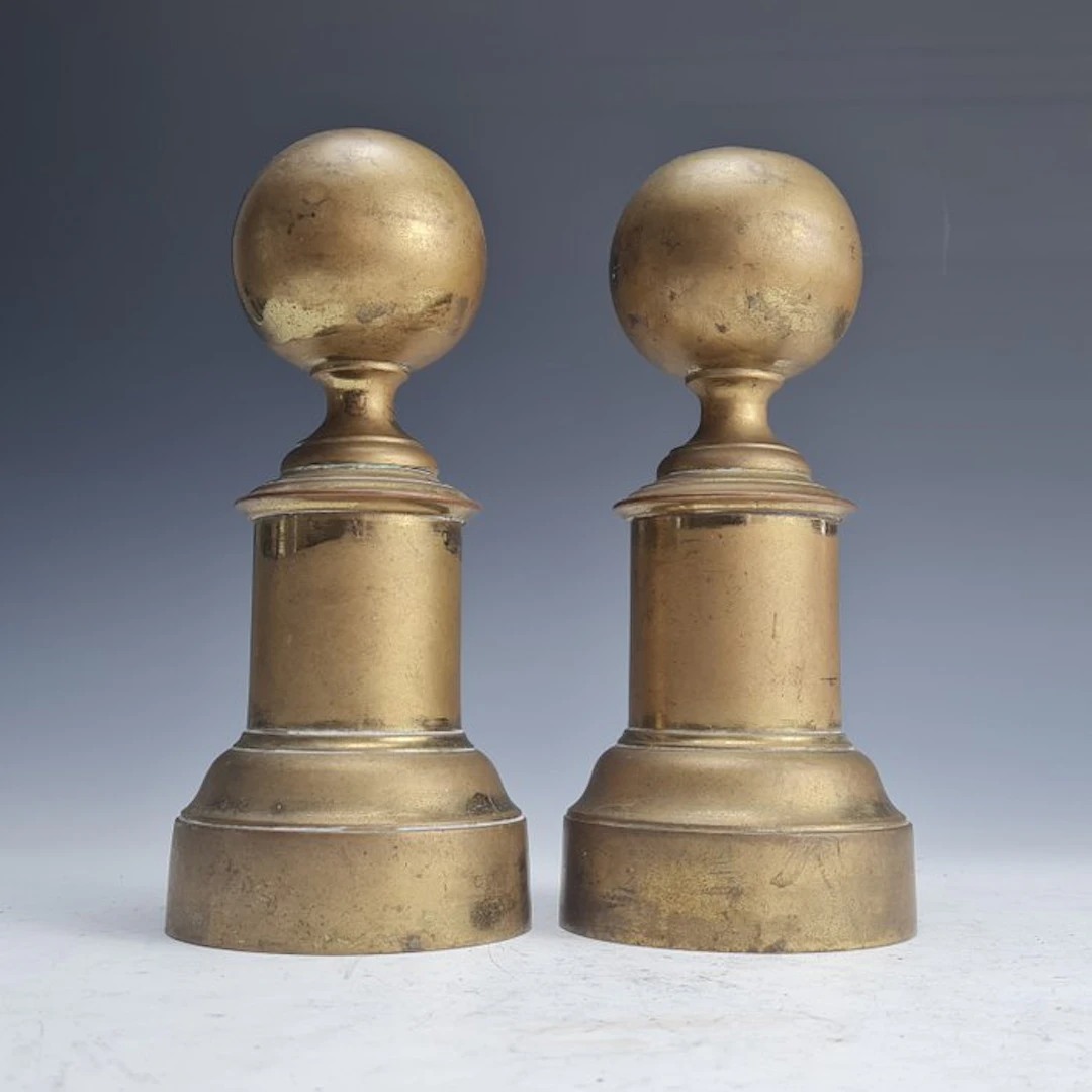 Andiron (2) - Bronze - Pair of Victorian