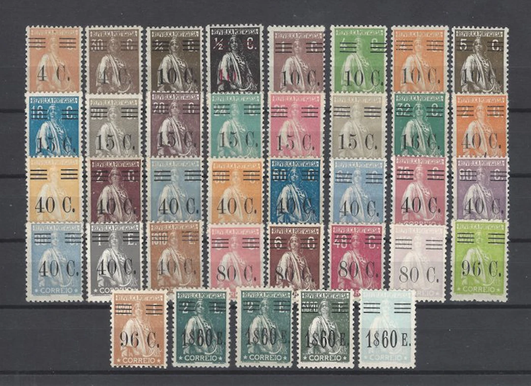 Portugal 1928 - Ceres complete series - Mundifil nº 451/487