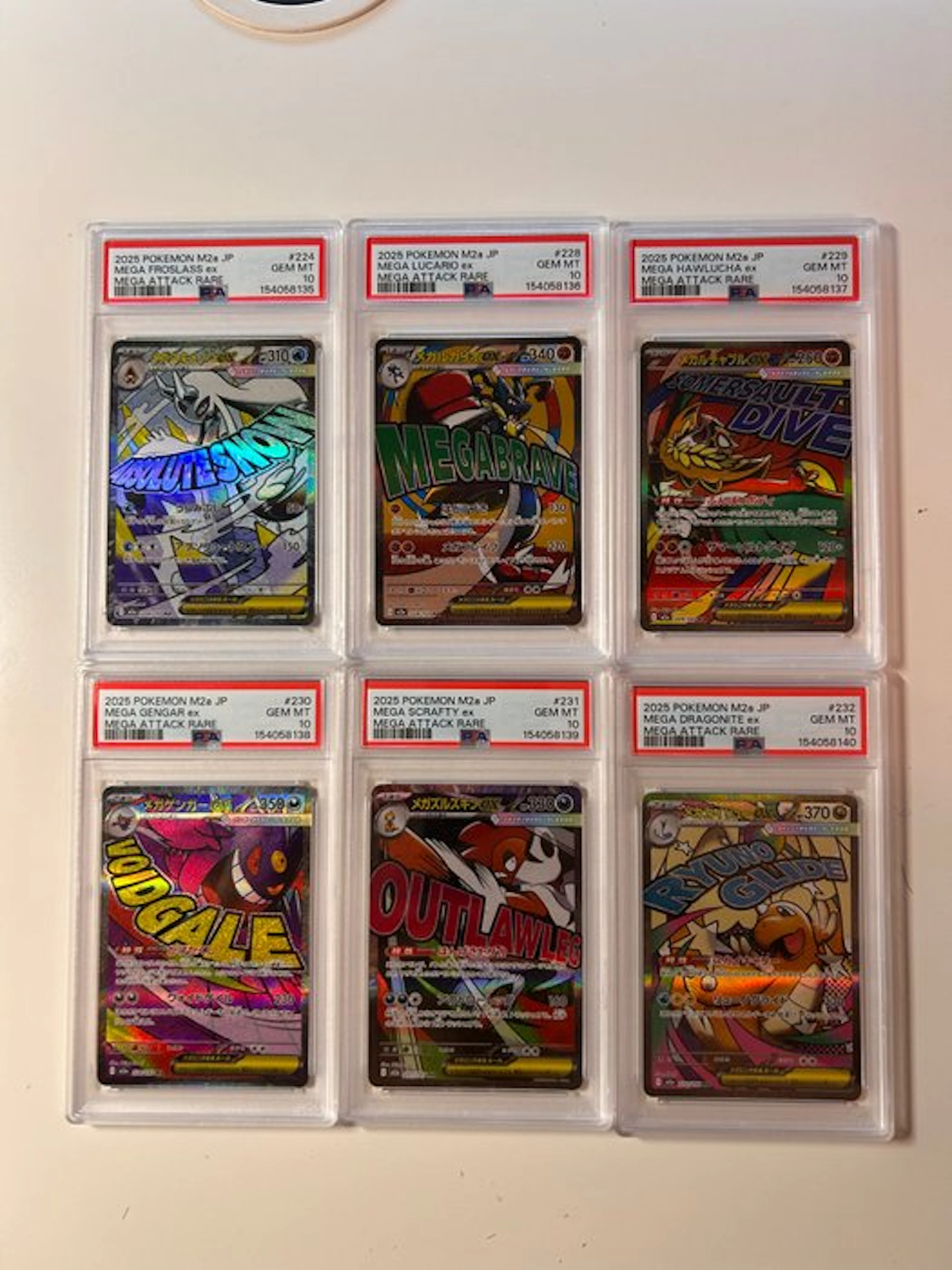 Pokémon - 6 Graded card - Pokémon - Gengar