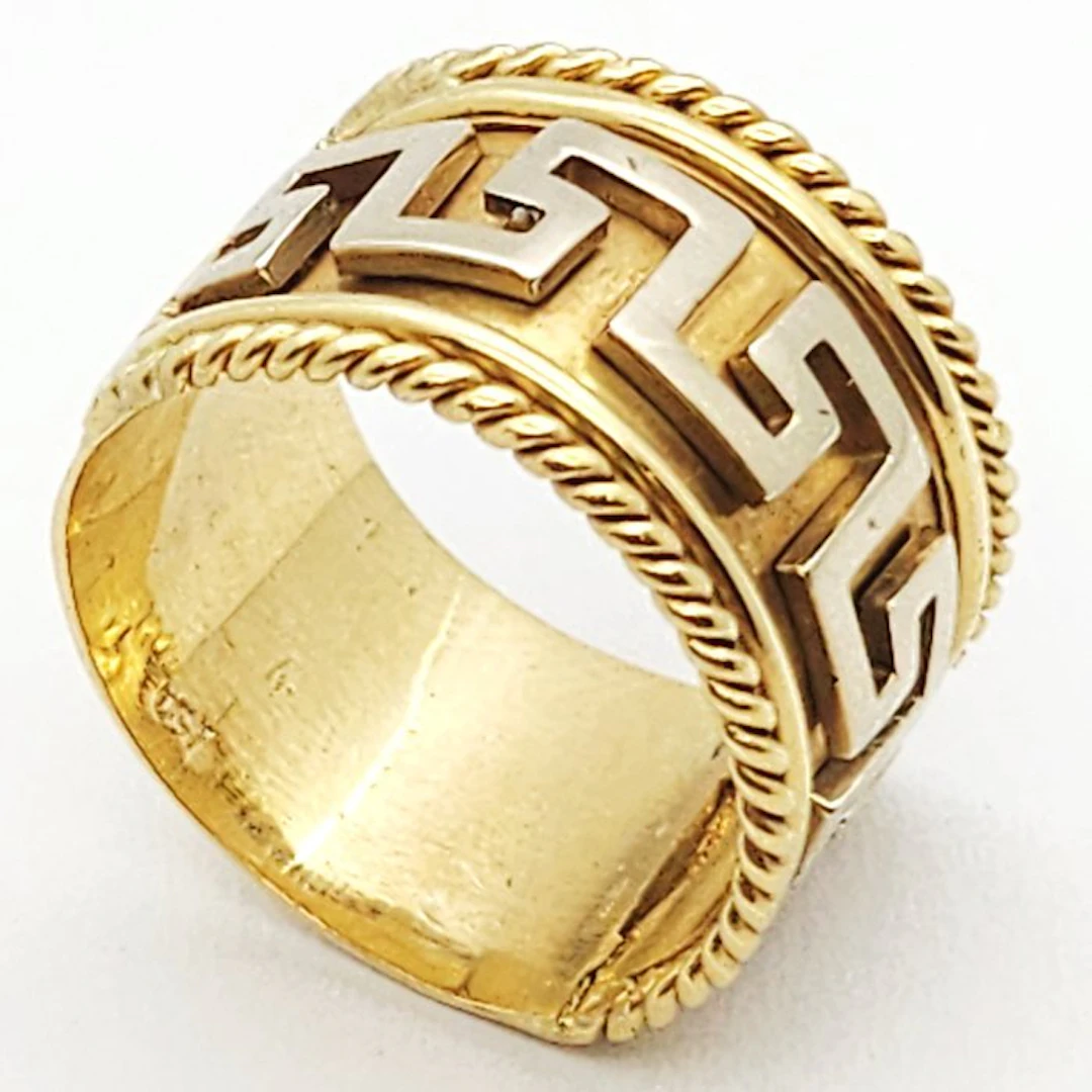 Ring - 18 kt. Yellow gold, White gold