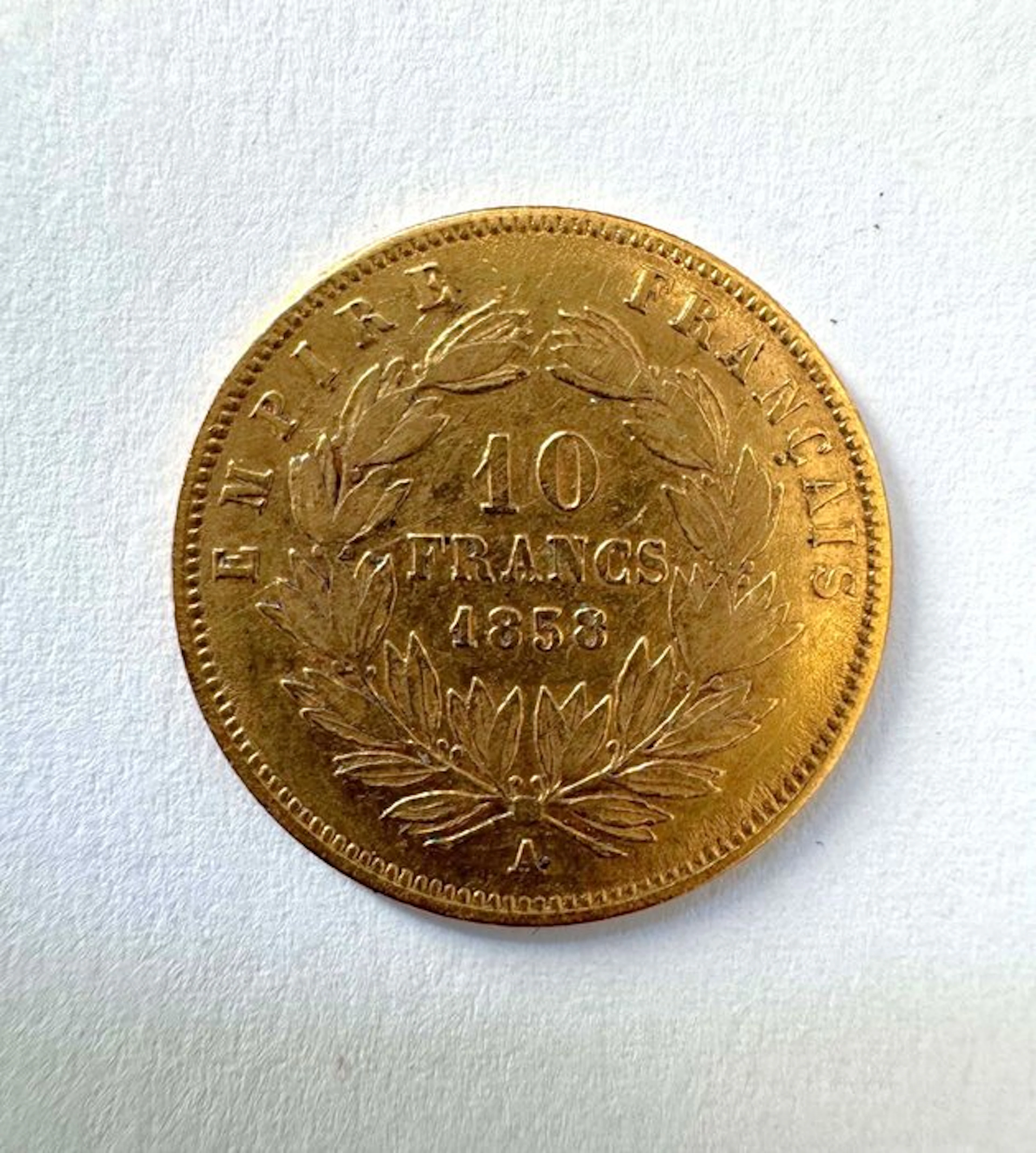 France. Napoléon III. 10 Francs 1858-A, Paris