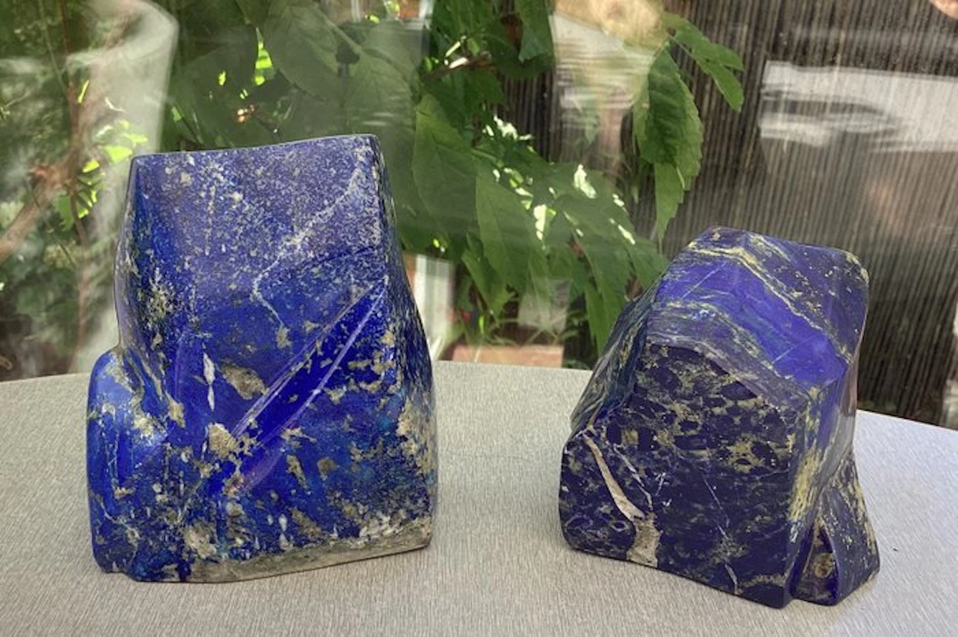 Lapis lazuli (lazurite, pyrite and calcite) Polished- 1.56 kg - (2)