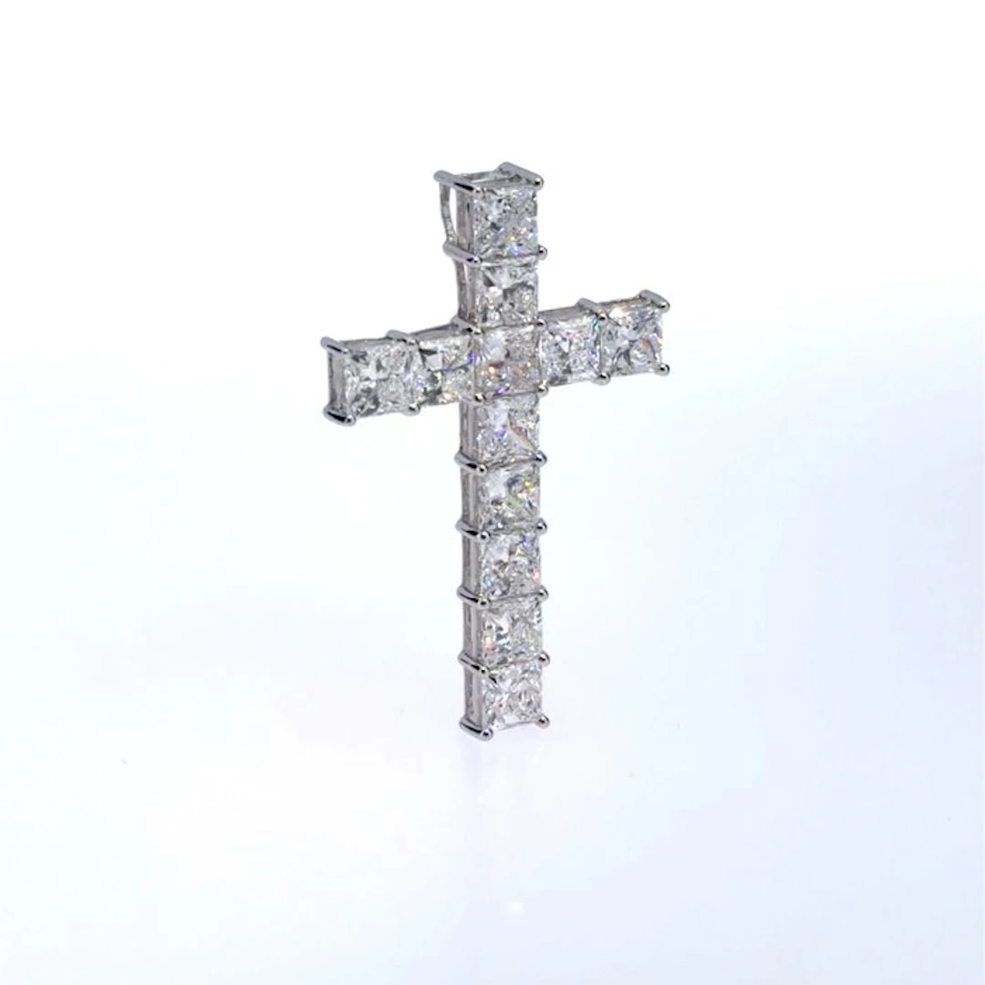 No reserve price - Pendant - 14 kt. White gold - 3.08ct. tw. Diamond