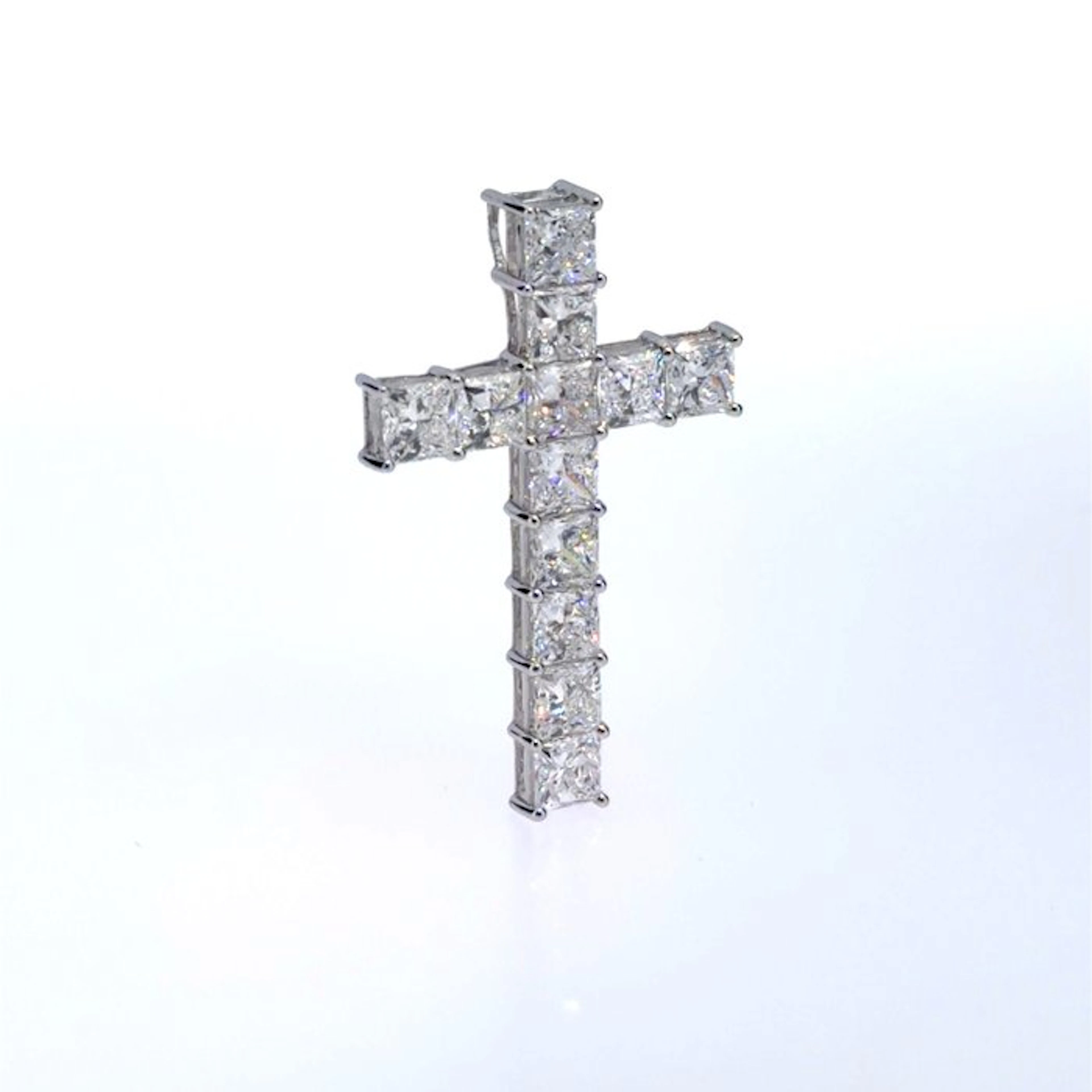 No reserve price - Pendant - 14 kt. White gold - 3.08ct. tw. Diamond
