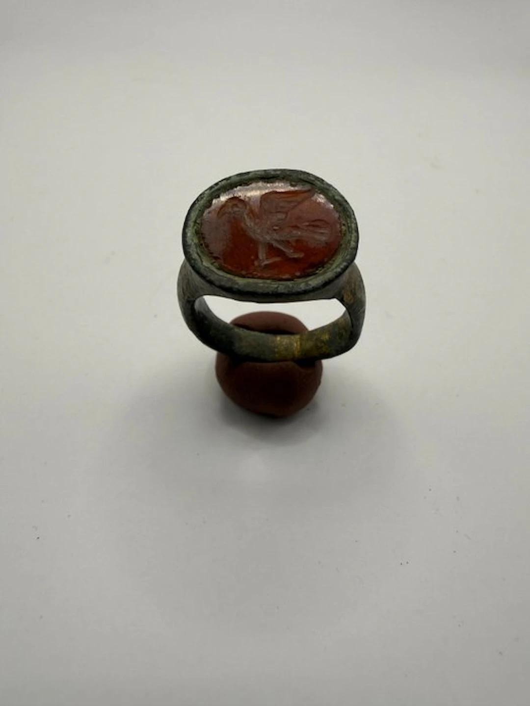 Ancient Roman Bronze finger ring - 20 mm