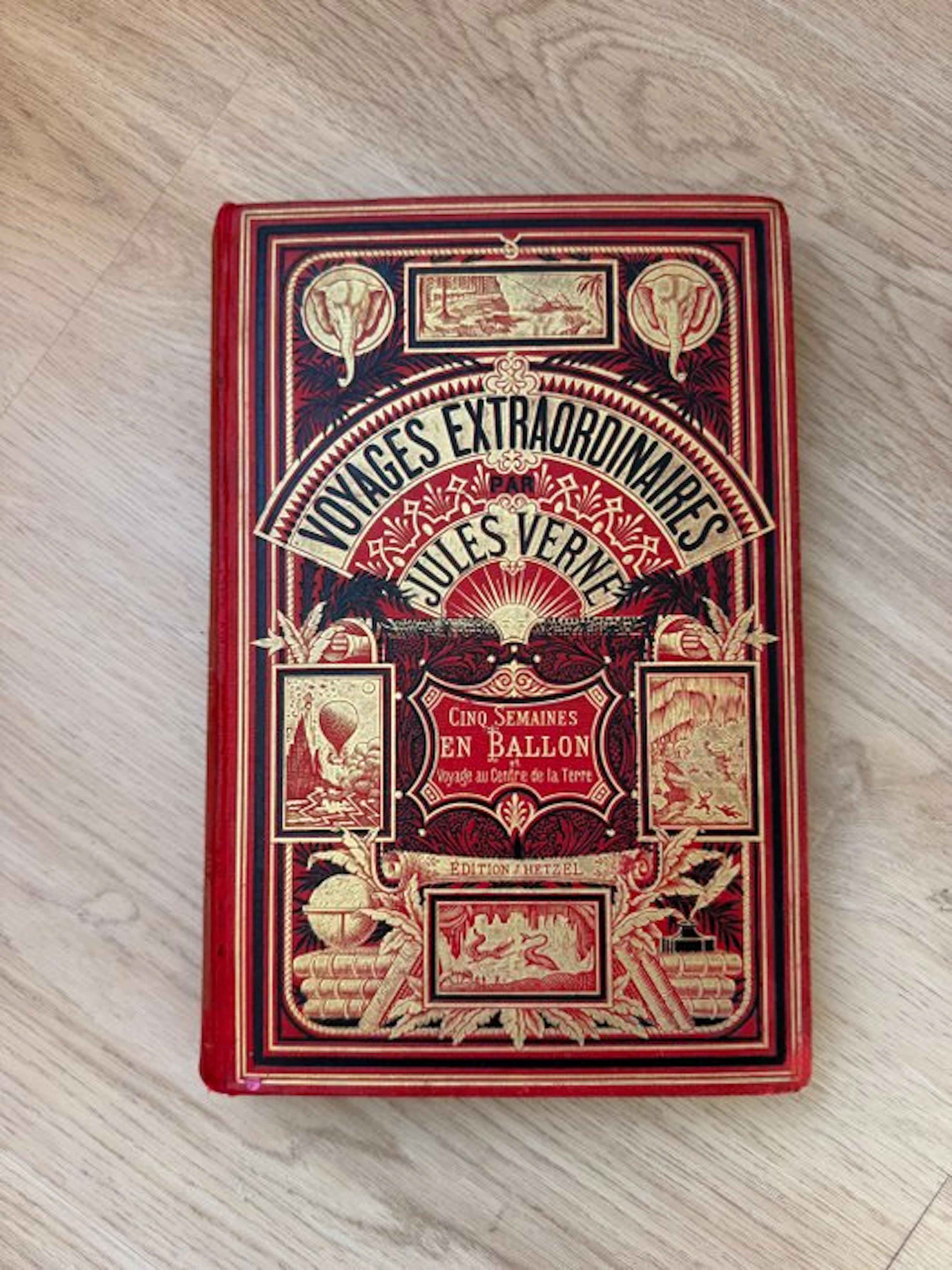 Jules Verne - Cinq semaines en Ballon/Voyage au centre de la terre - 1880