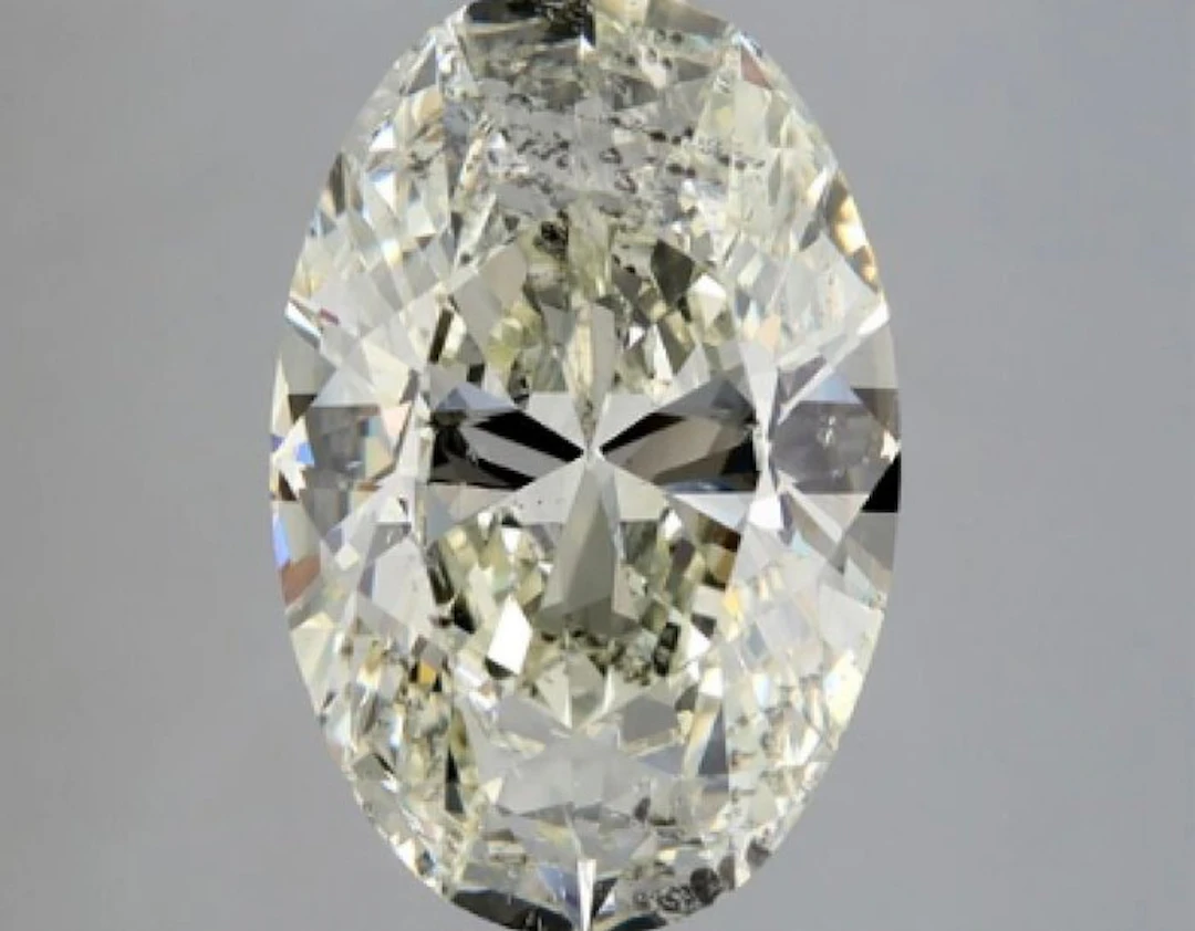 1 pcs Diamond (Natural) - 2.31 ct - Oval - L - SI2 - HRD Antwerp - Ex Ex