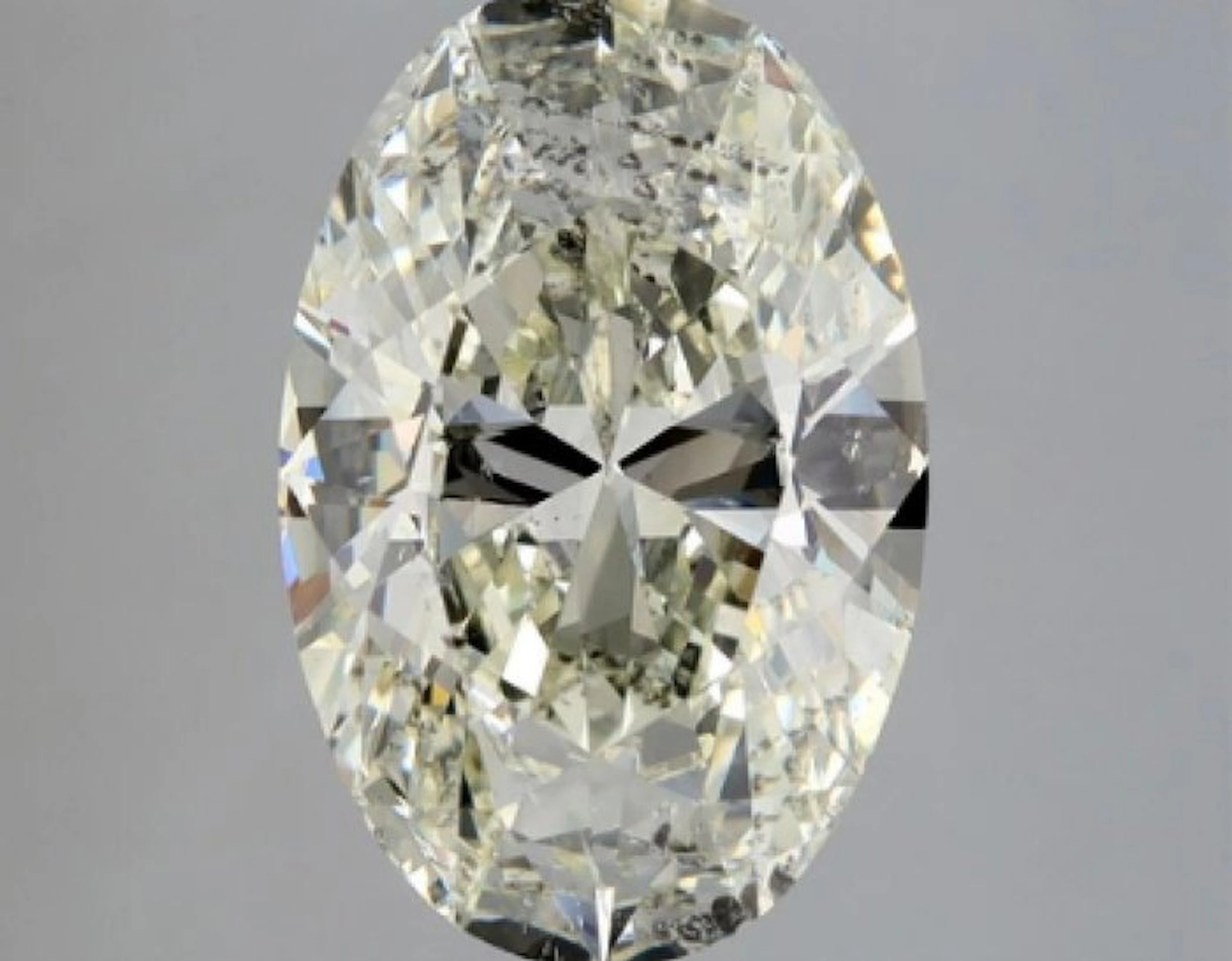 1 pcs Diamond (Natural) - 2.31 ct - Oval - L - SI2 - HRD Antwerp - Ex Ex
