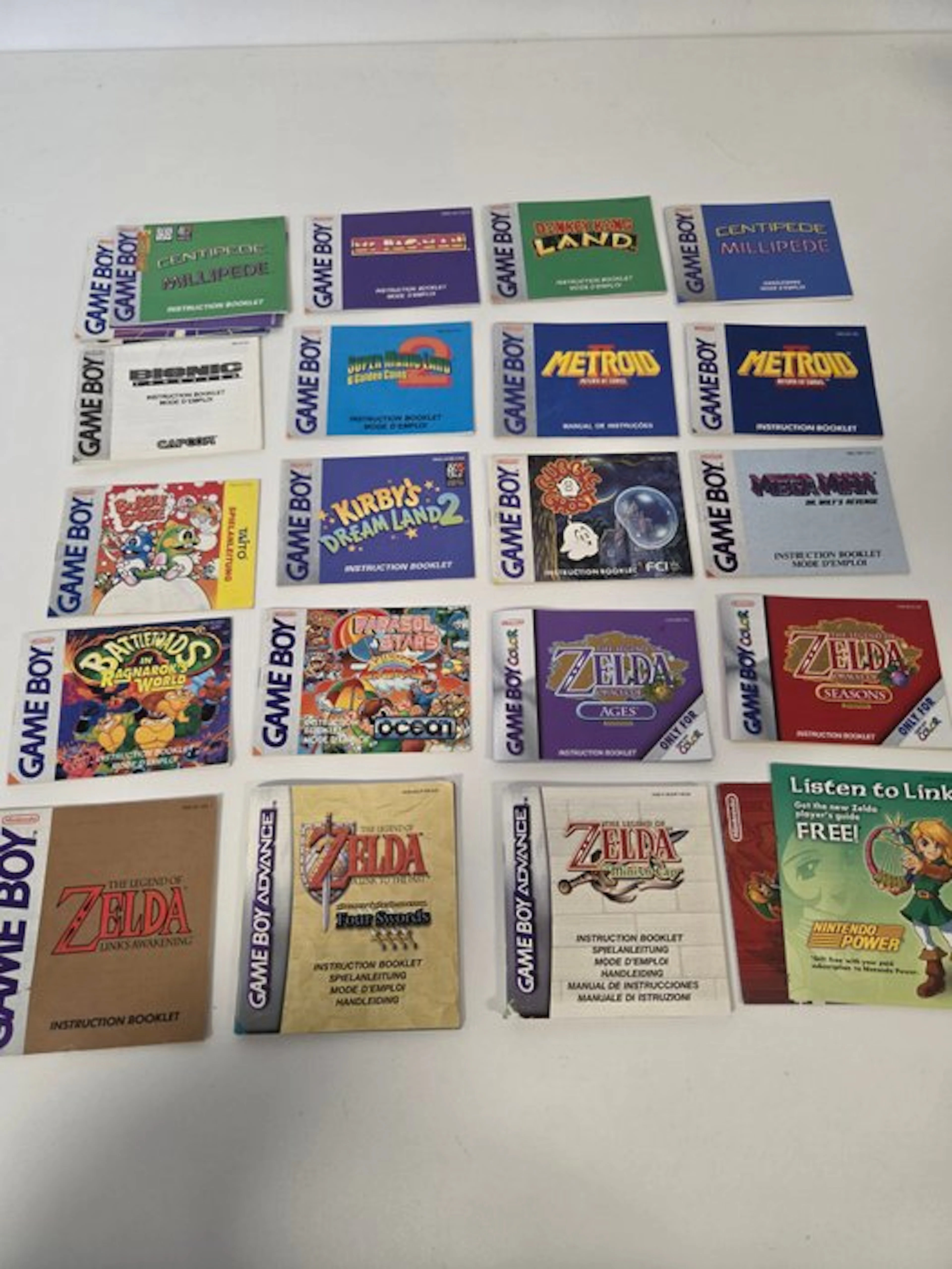 Nintendo - Gameboy Classic - Big lot of Game Boy Booklets...