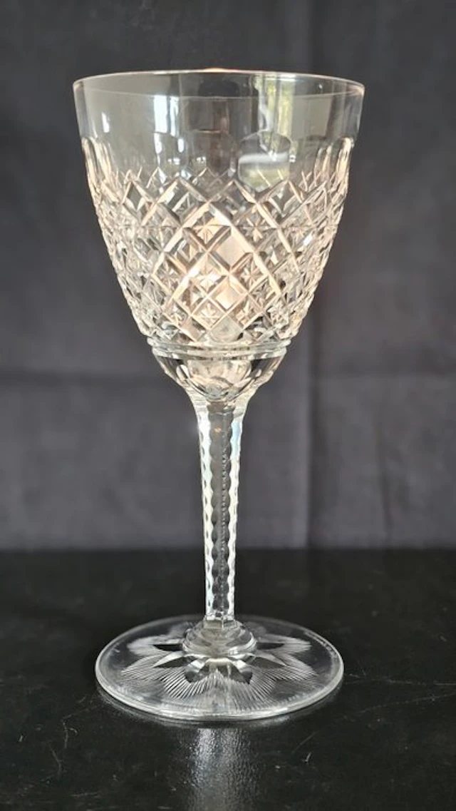 Val Saint Lambert - Gevaert - Wine glass (15) - Crystal - Carlton - around 1940