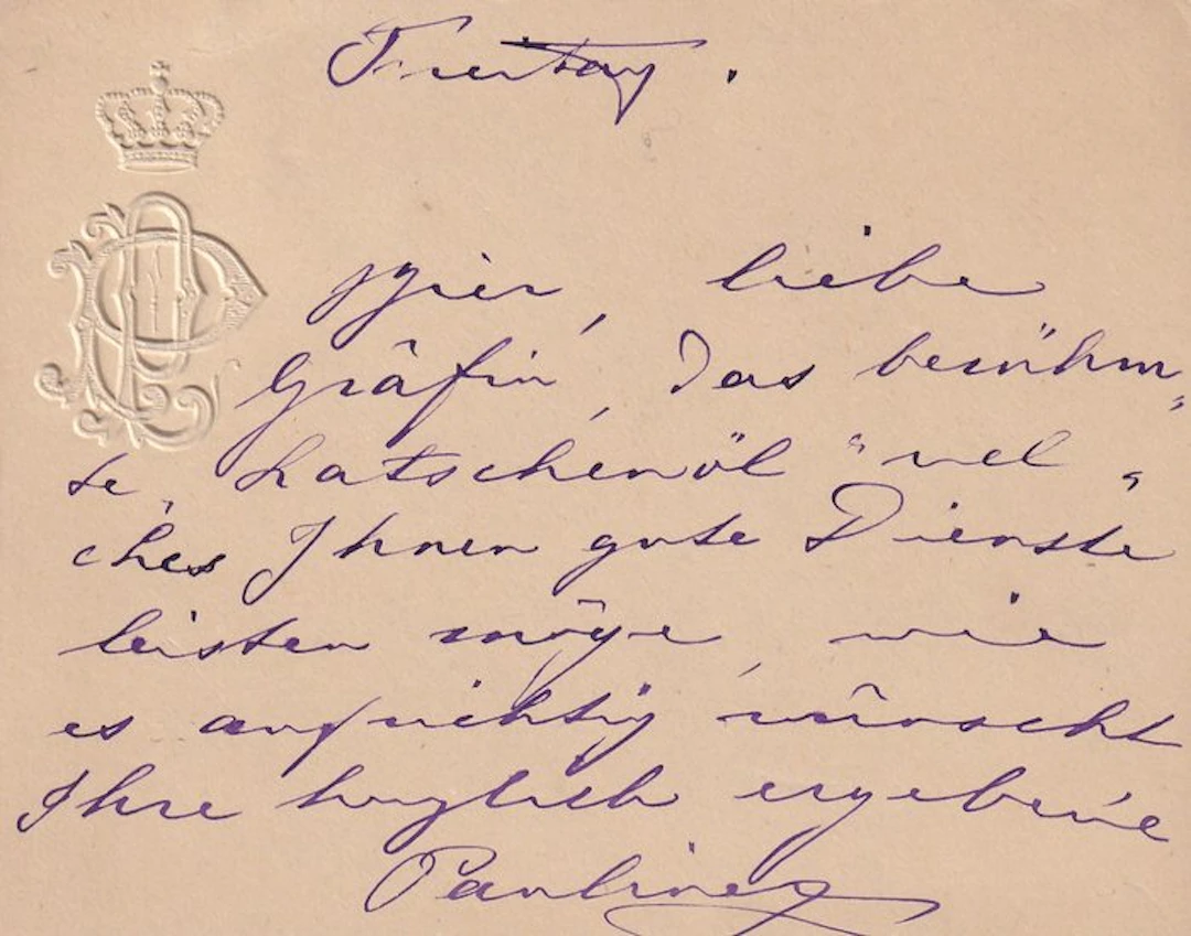 Prinzessin Pauline von Sachsen-Weimar-Eisenach - Herzogin...