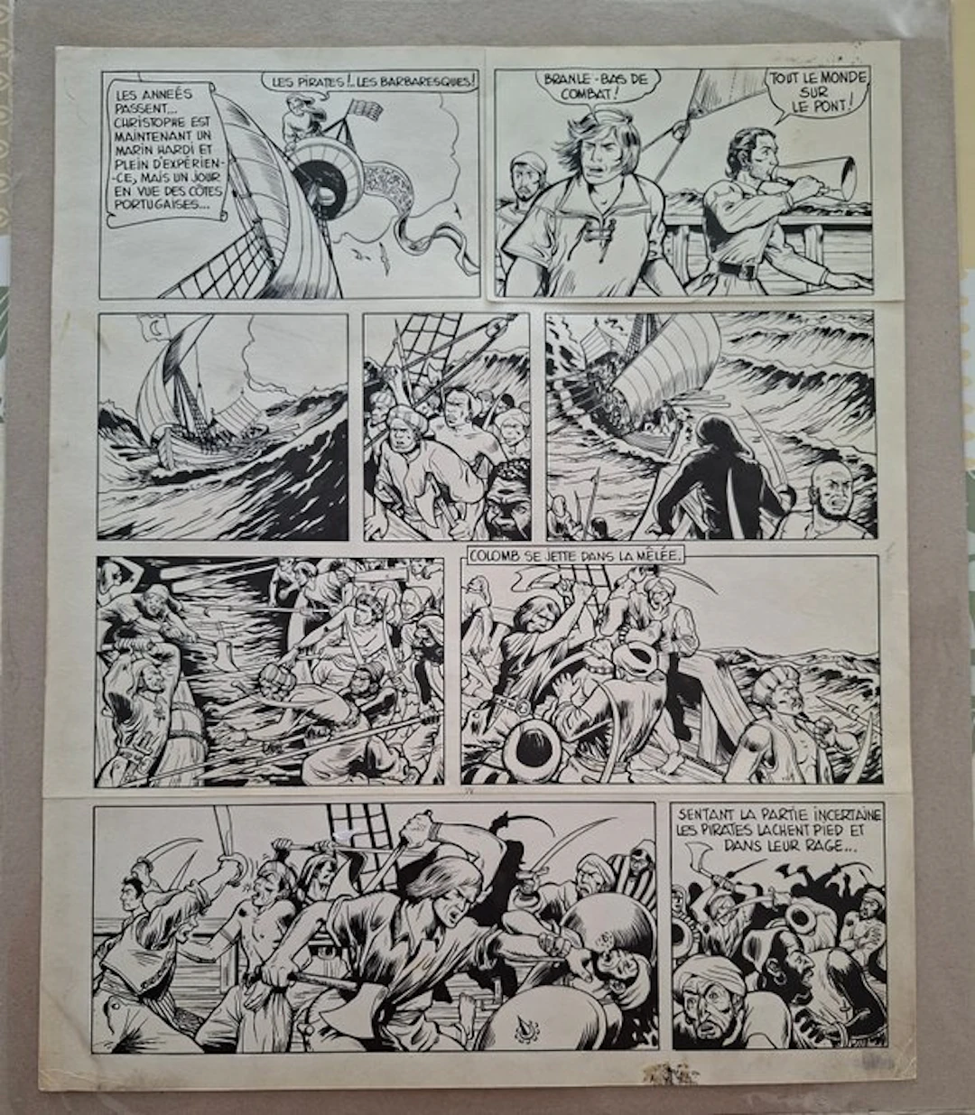 Lorg - 1 Original page - Christophe Colomb - 1992