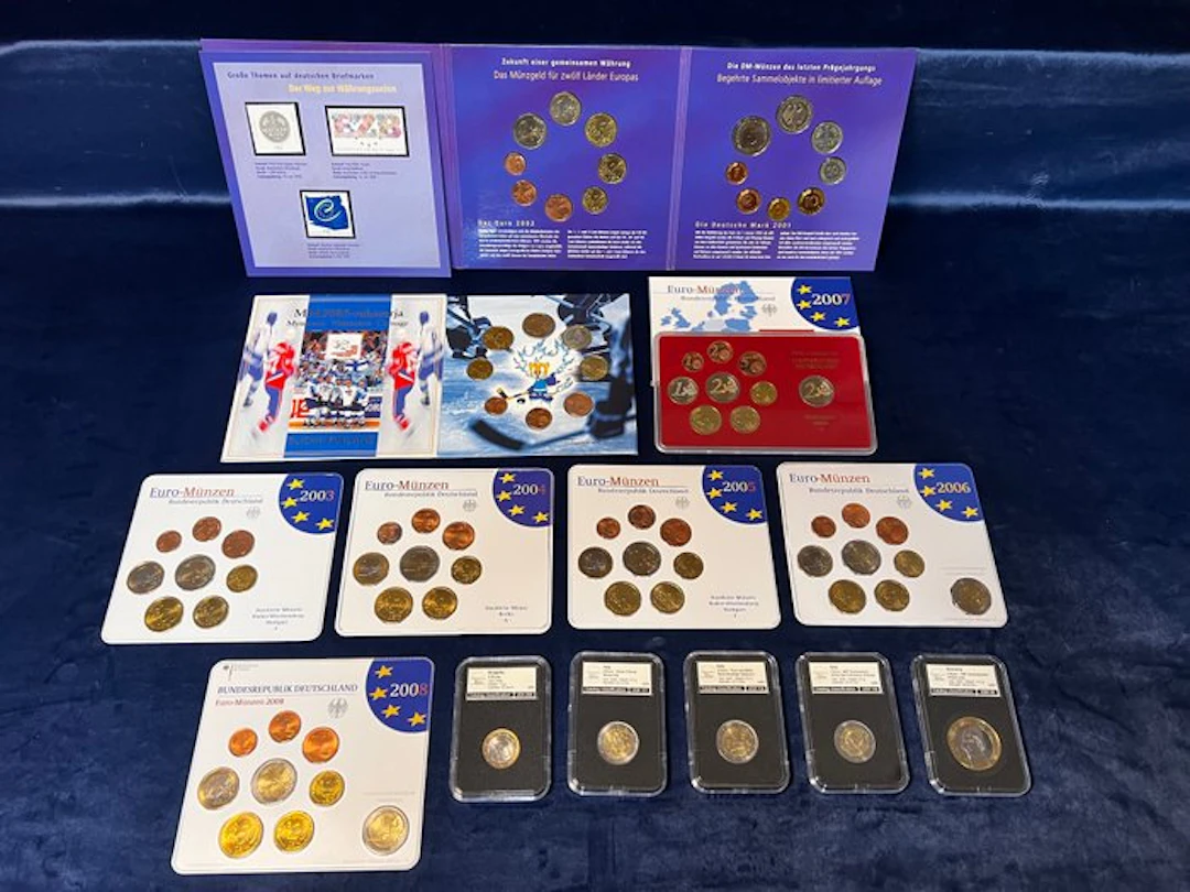 Europe. Euro Various Years (13 Items) (No reserve price)