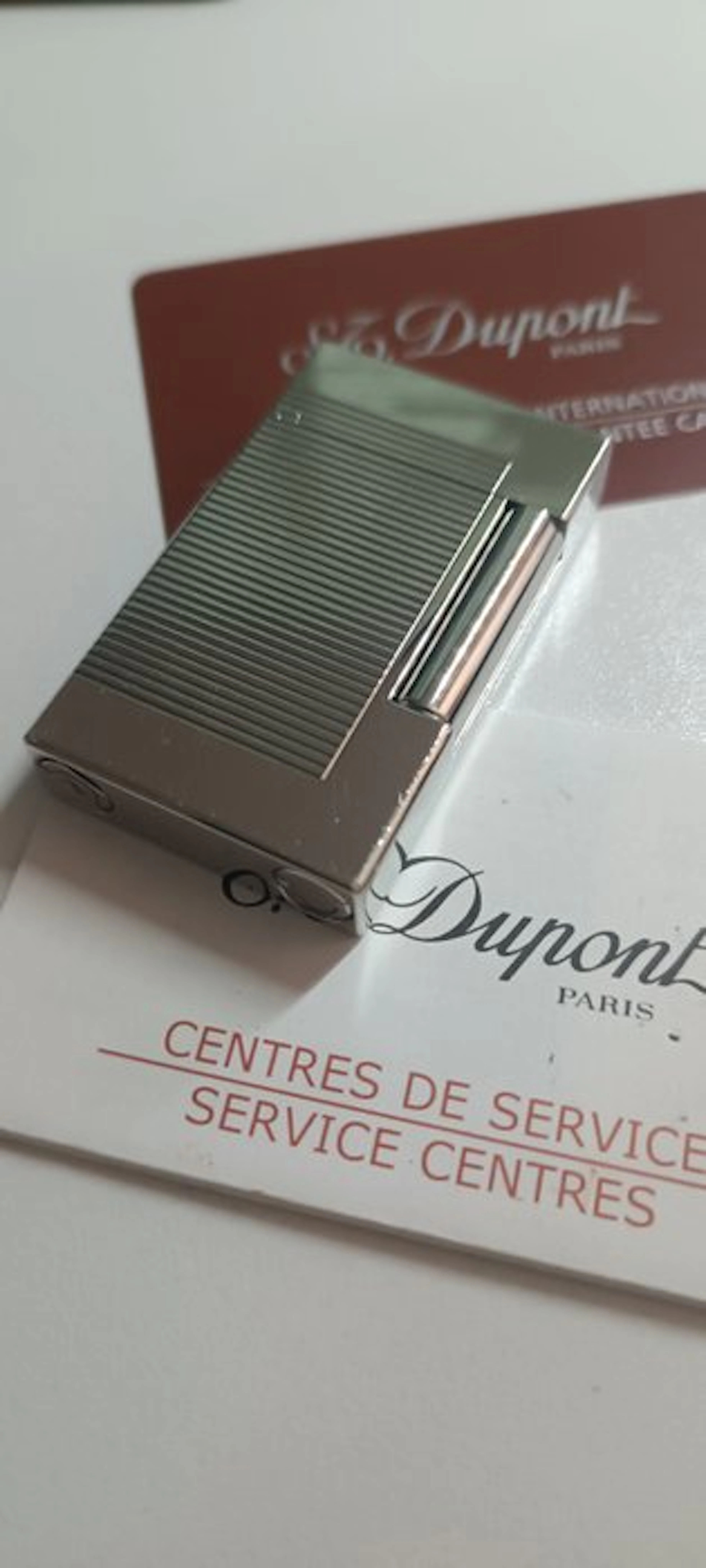 S.T. Dupont - Ligne 2 - Pocket lighter - Silver plated