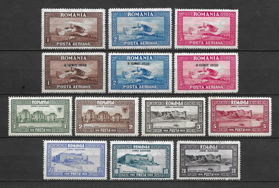 Romania 1928/1930 - 3 complete series