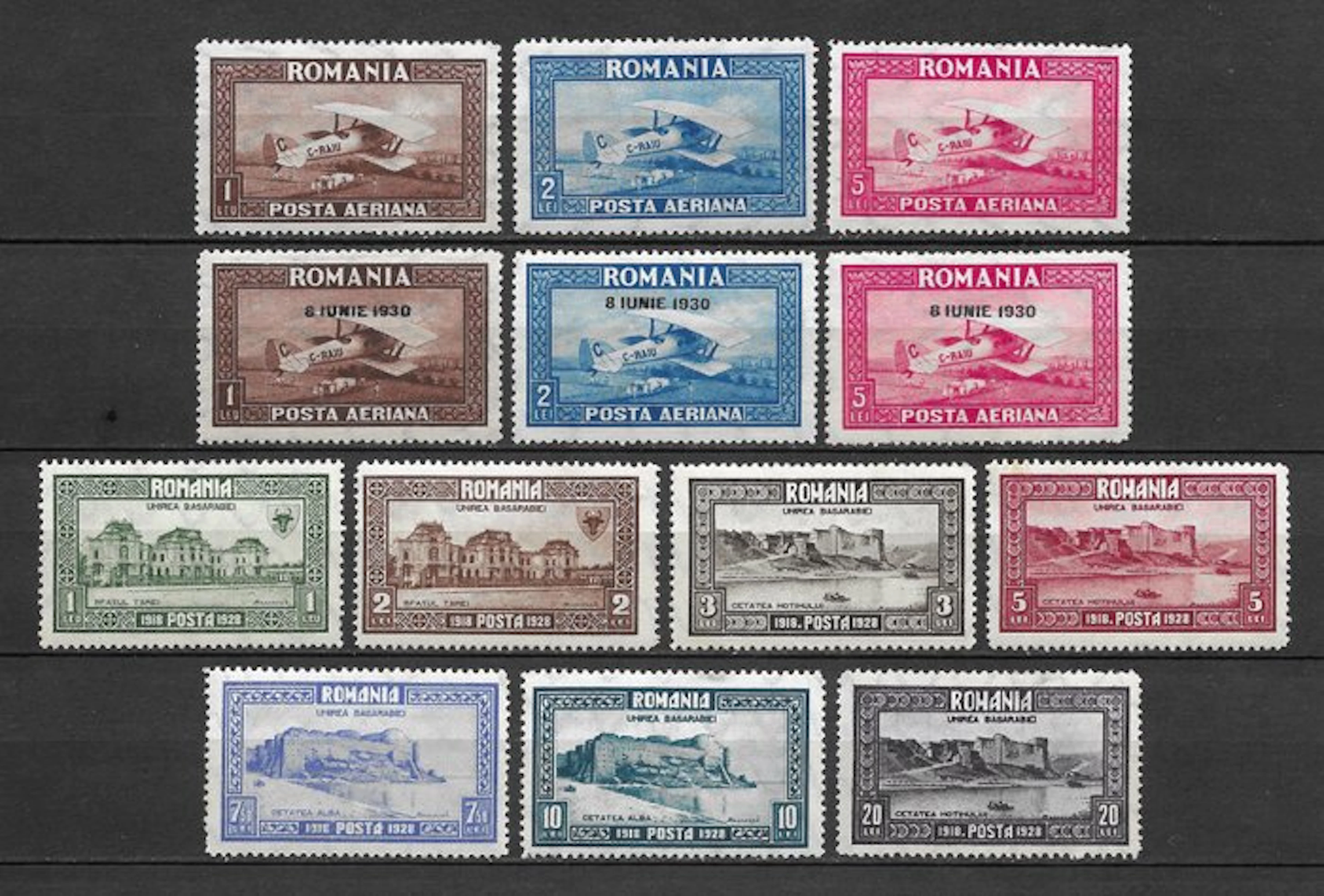 Romania 1928/1930 - 3 complete series