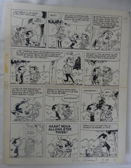 Attanasio, Dino - 1 Original page - Spaghetti - 1962