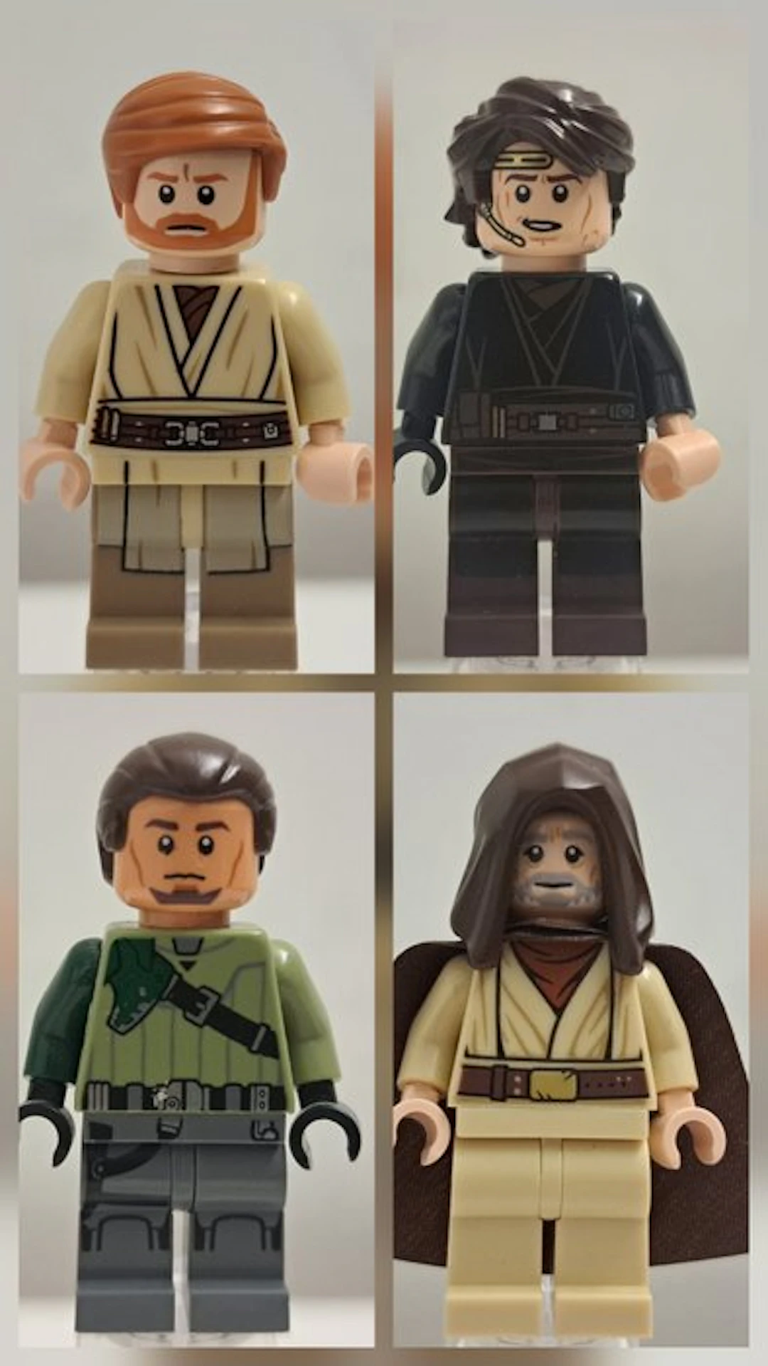 LEGO Minifigure - Star Wars - 4x Jedi